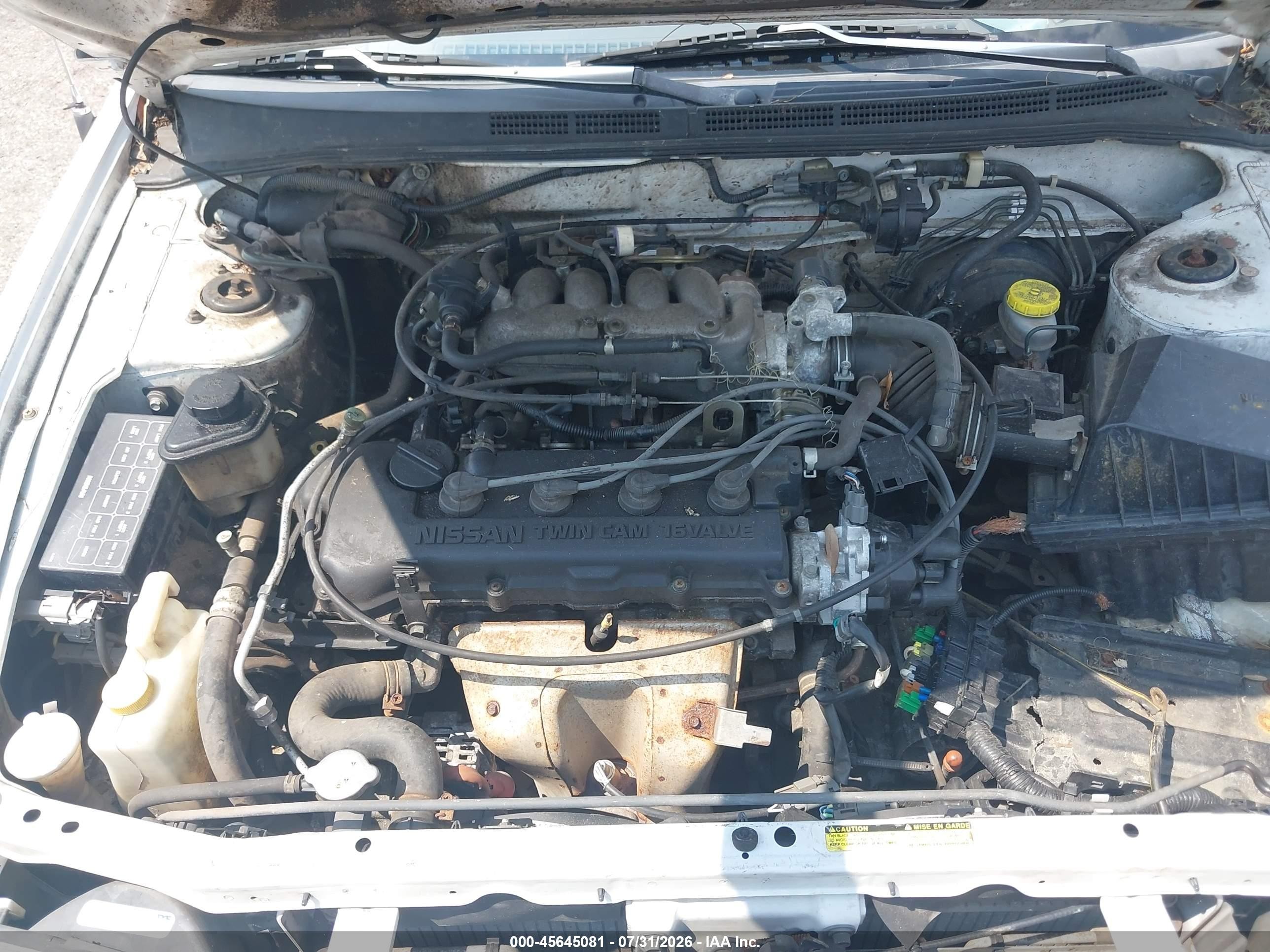 1997 Nissan Sentra Gle/gxe/xe Белый vin: 3N1AB41D9VL025046