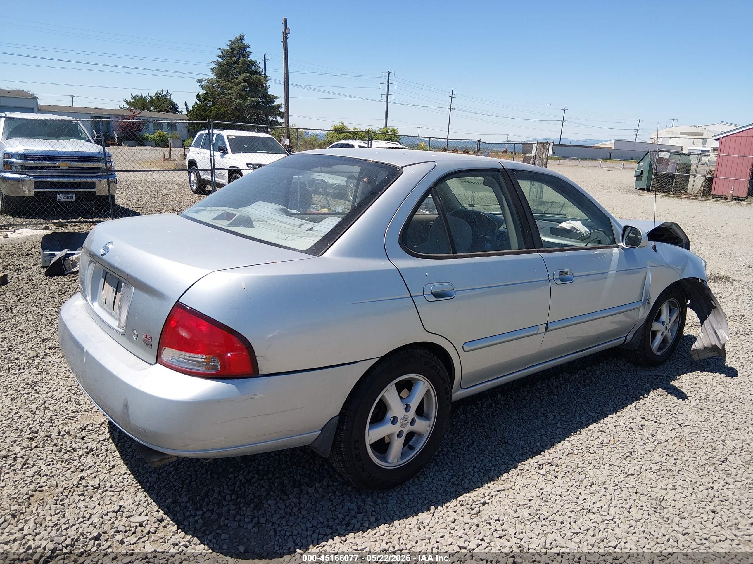 2003 Nissan Sentra Gxe Limited Edition Серебряный vin: 3N1AB51A03L734876