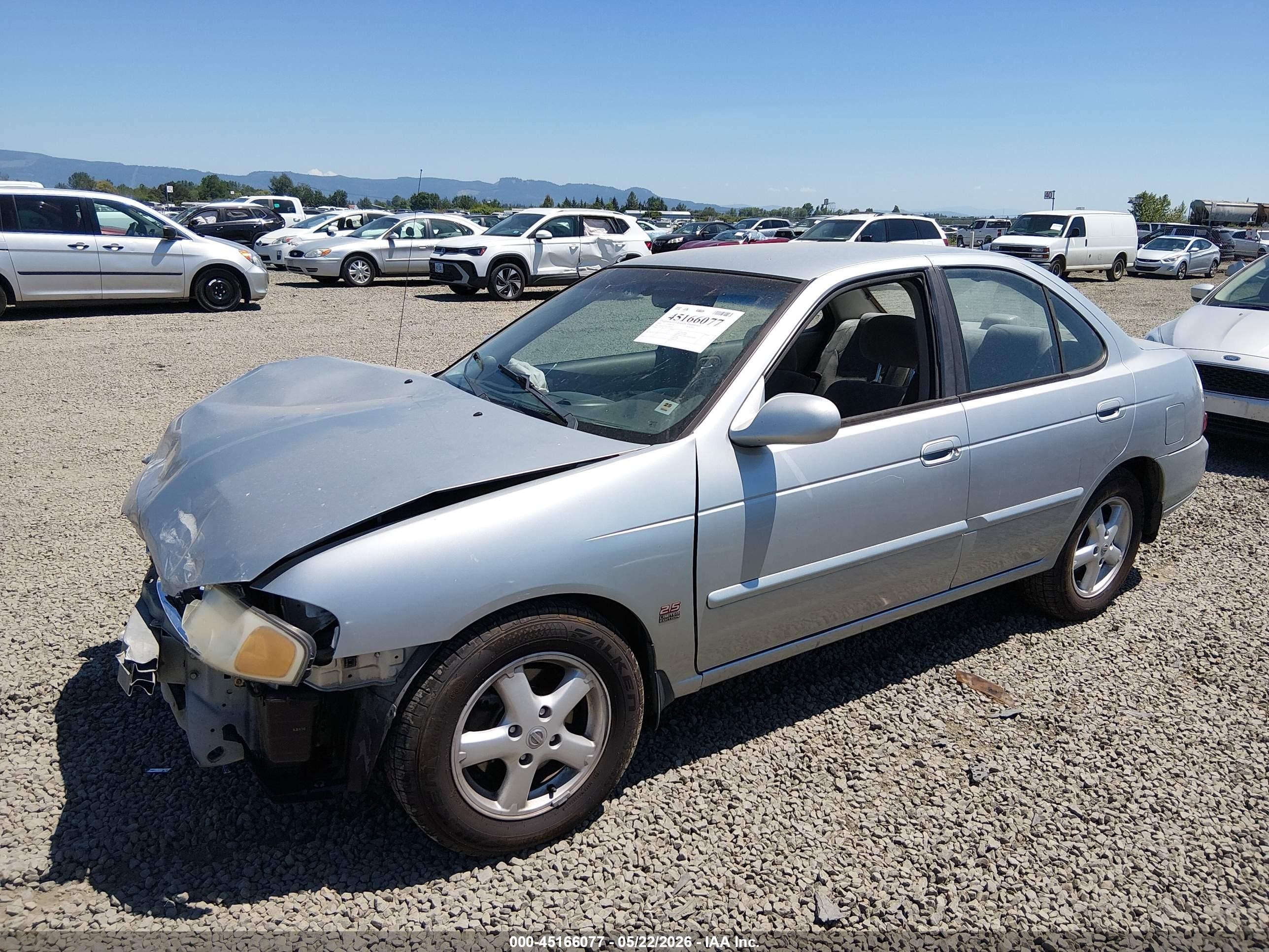2003 Nissan Sentra Gxe Limited Edition Серебряный vin: 3N1AB51A03L734876