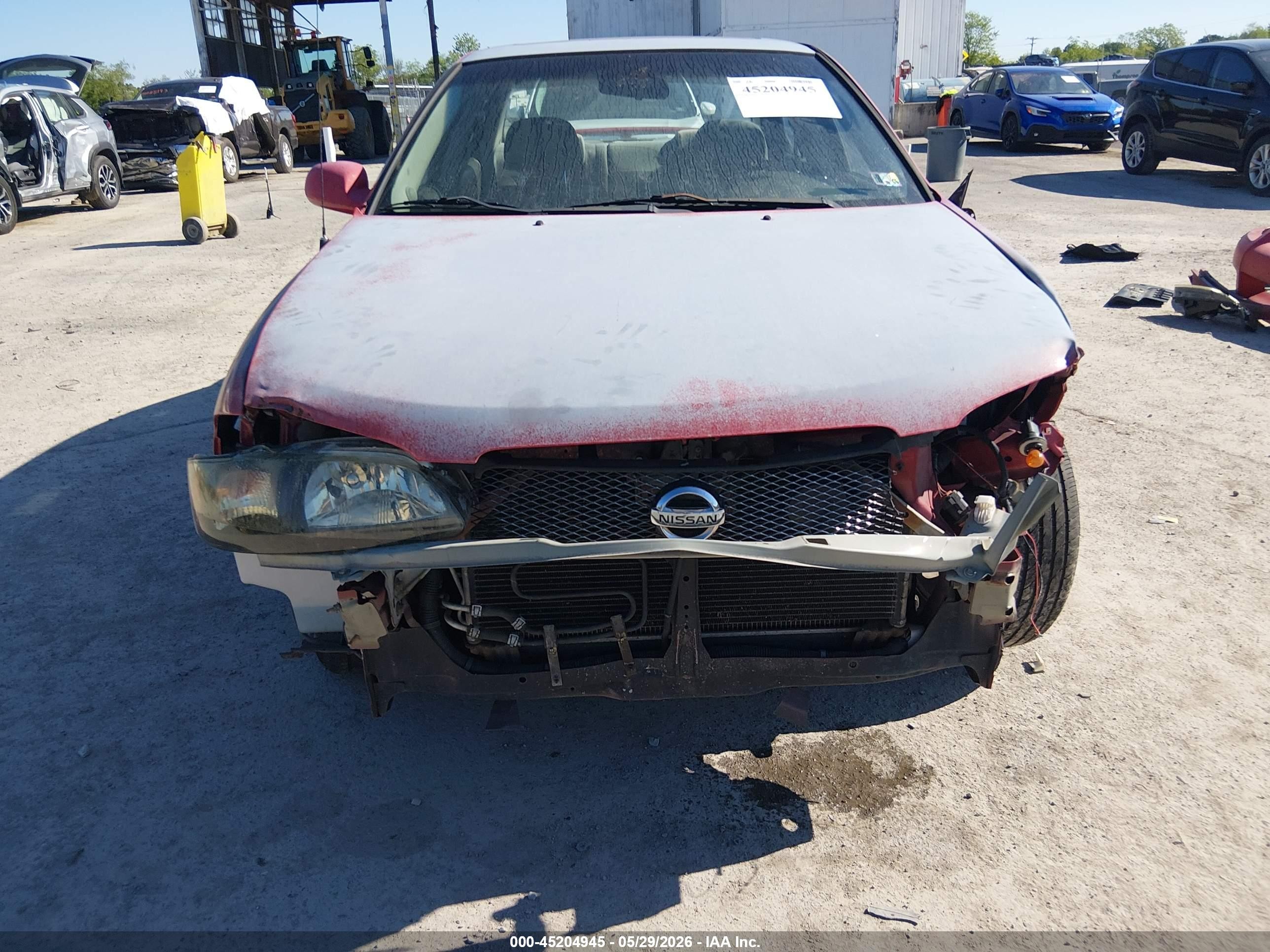 2003 Nissan Sentra Se-r Red vin: 3N1AB51A43L735139