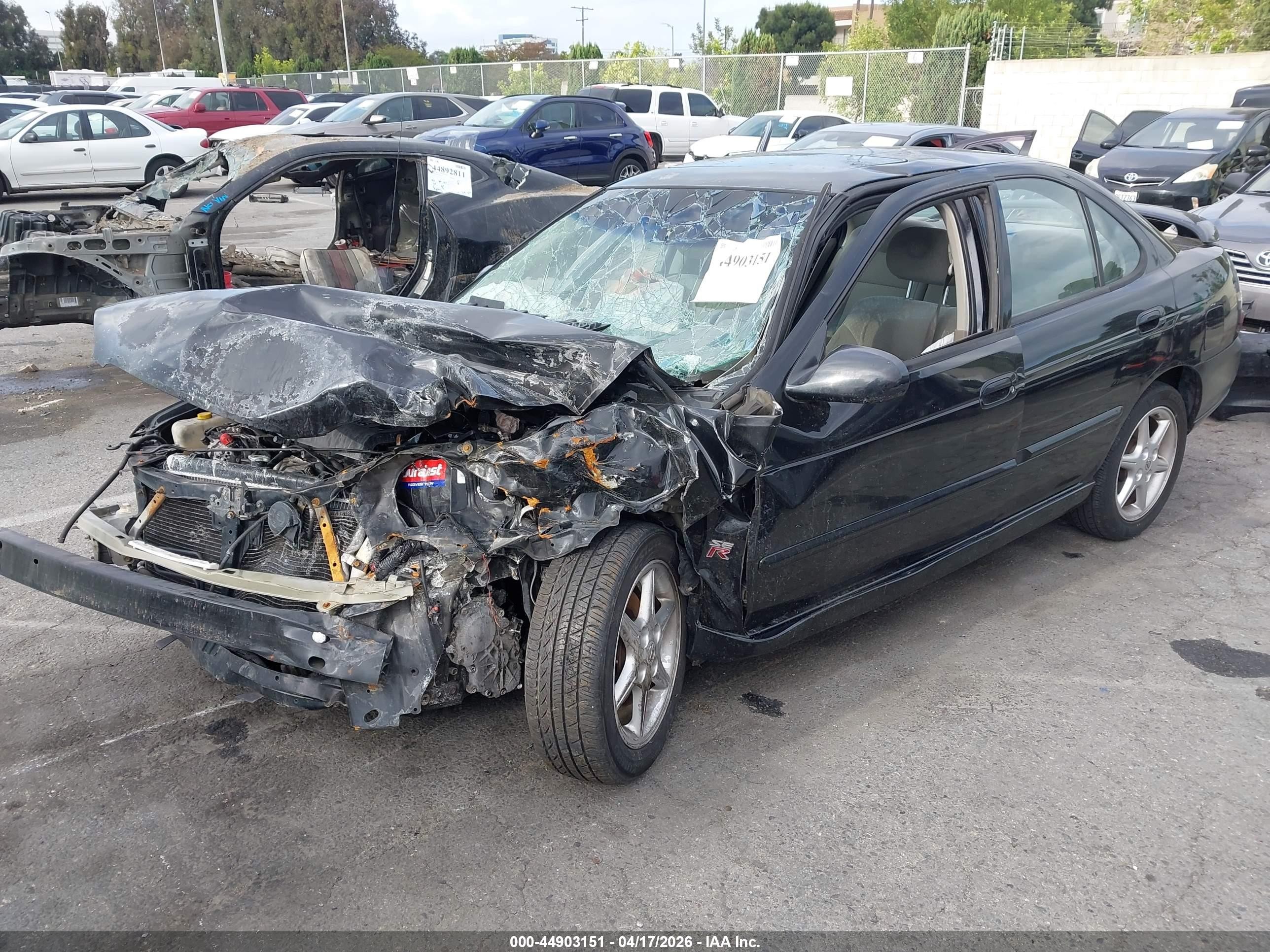 2002 Nissan Sentra Se-r Black vin: 3N1AB51A72L727244
