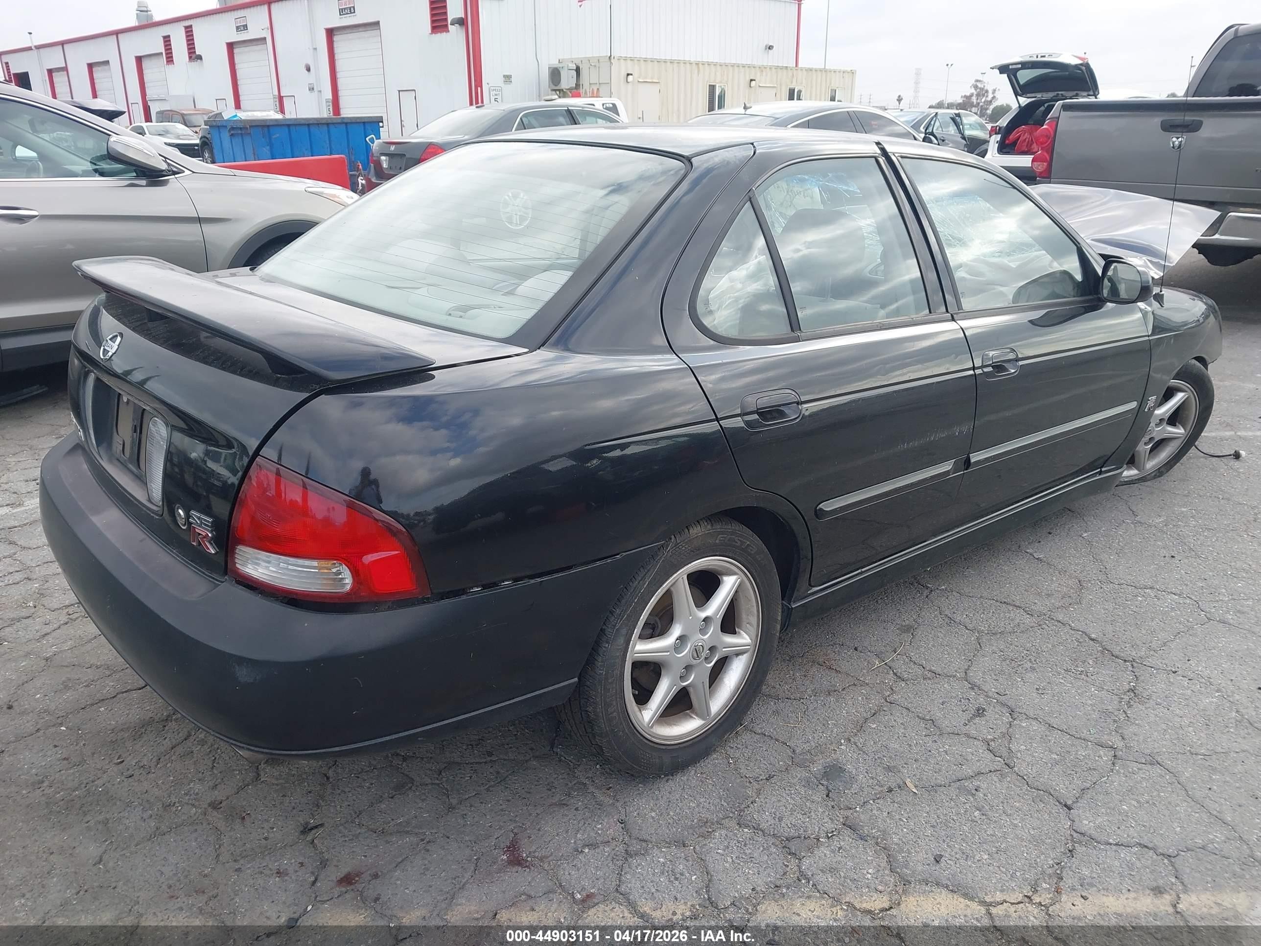 2002 Nissan Sentra Se-r Black vin: 3N1AB51A72L727244