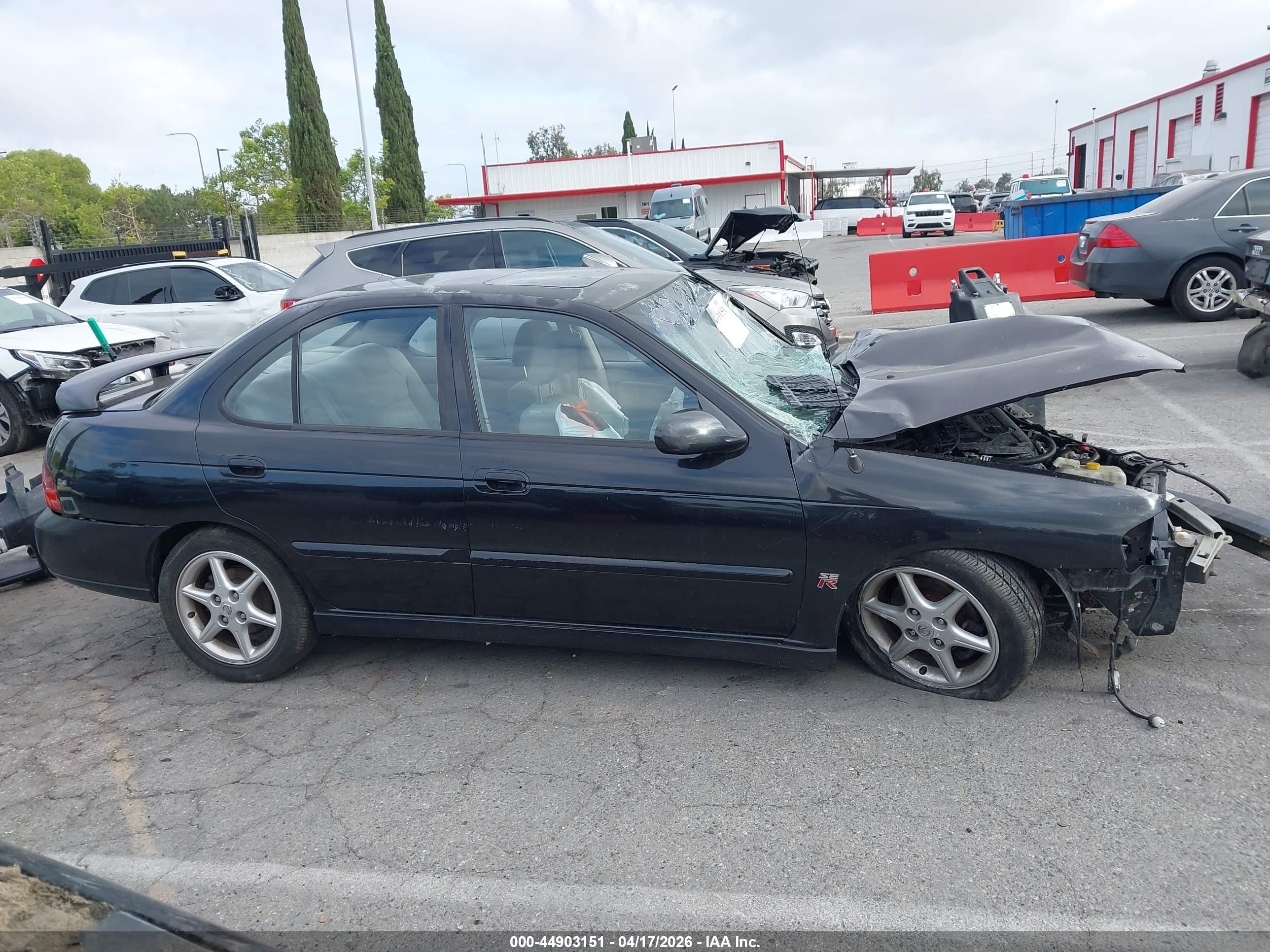2002 Nissan Sentra Se-r Black vin: 3N1AB51A72L727244