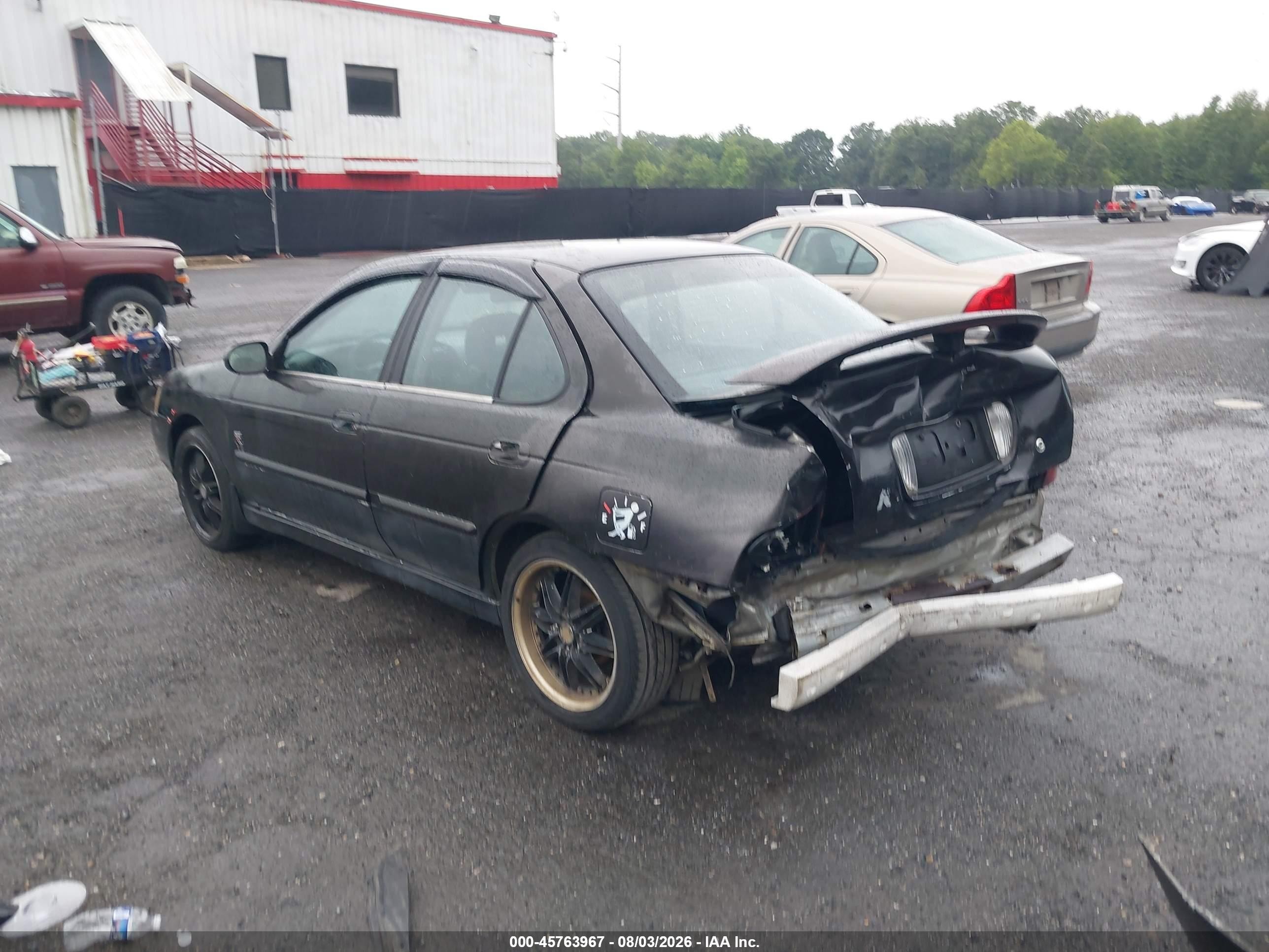 2004 Nissan Sentra Se-r Spec V Black vin: 3N1AB51D14L732713
