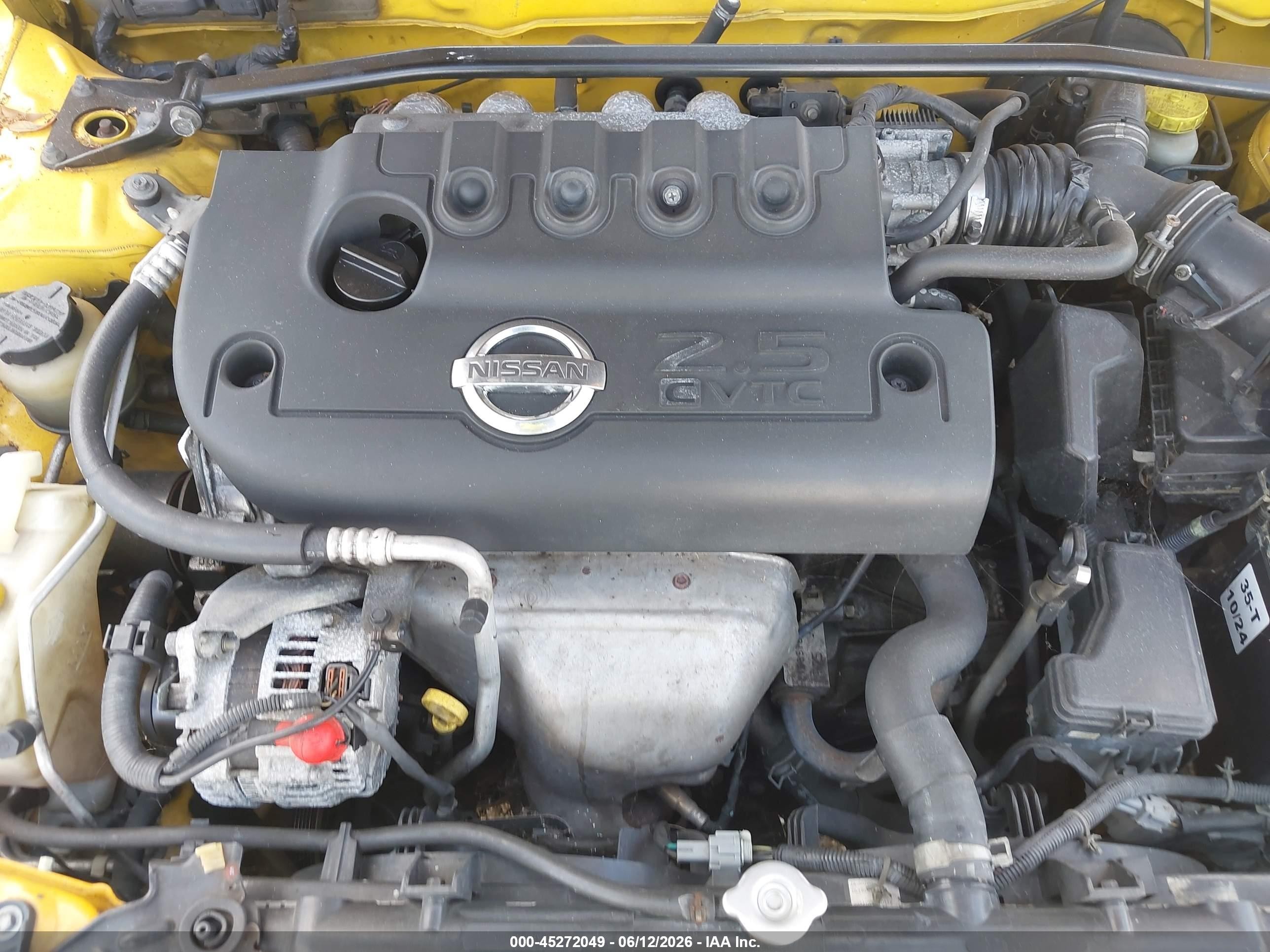 2005 Nissan Sentra Se-r Желтый vin: 3N1AB51D25L592138