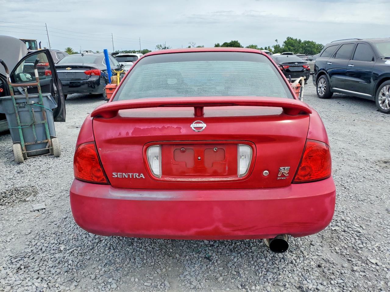 2006 Nissan Sentra Se-r Spec V Красный vin: 3N1AB51D56L546384
