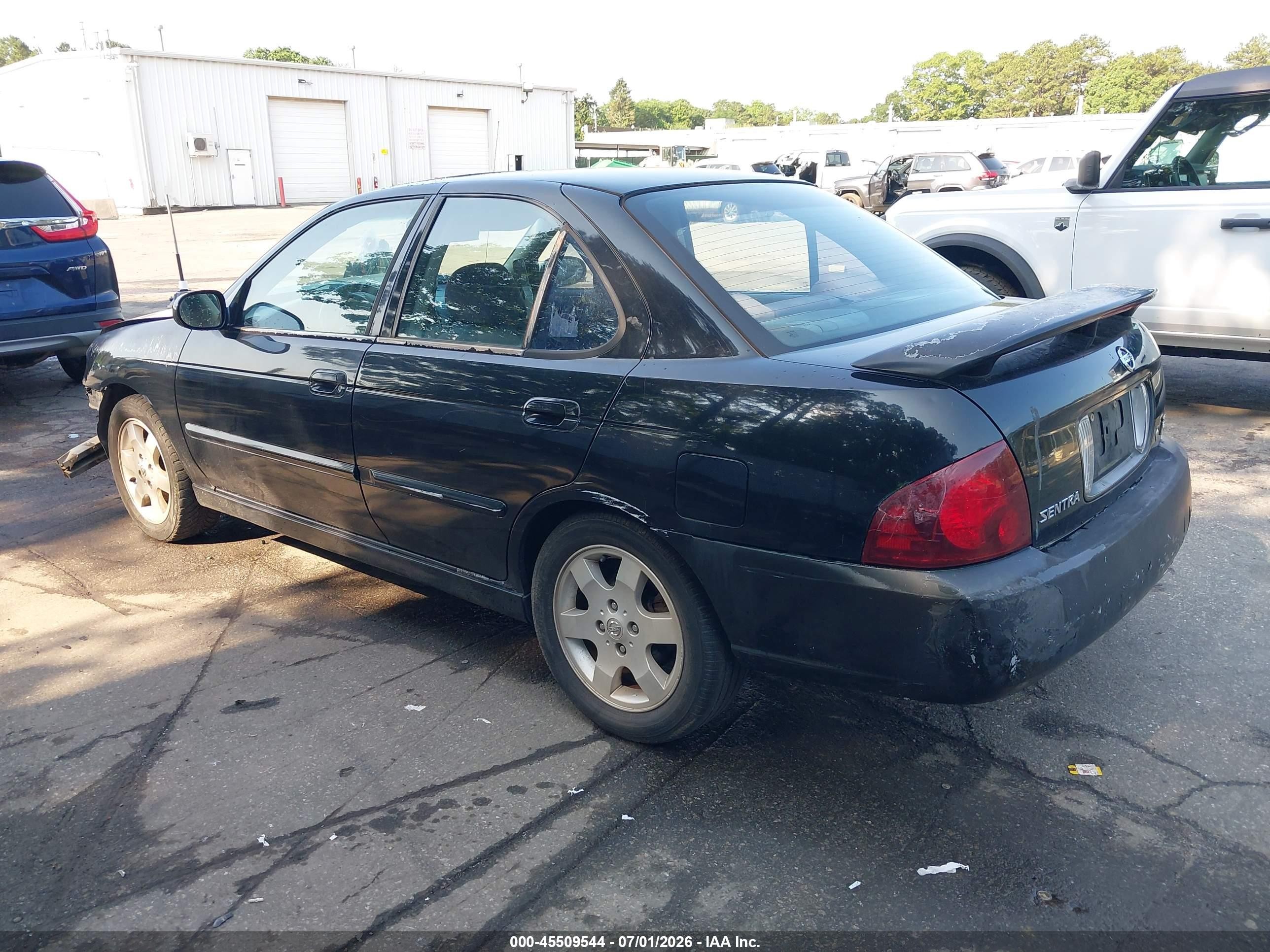 2005 Nissan Sentra Se-r Black vin: 3N1AB51D65L480586
