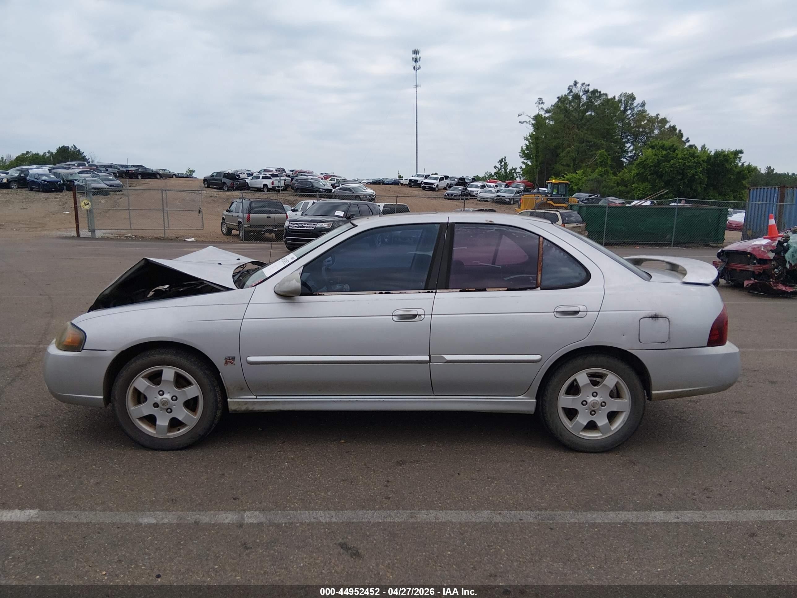 2006 Nissan Sentra Se-r Silver vin: 3N1AB51D76L555913