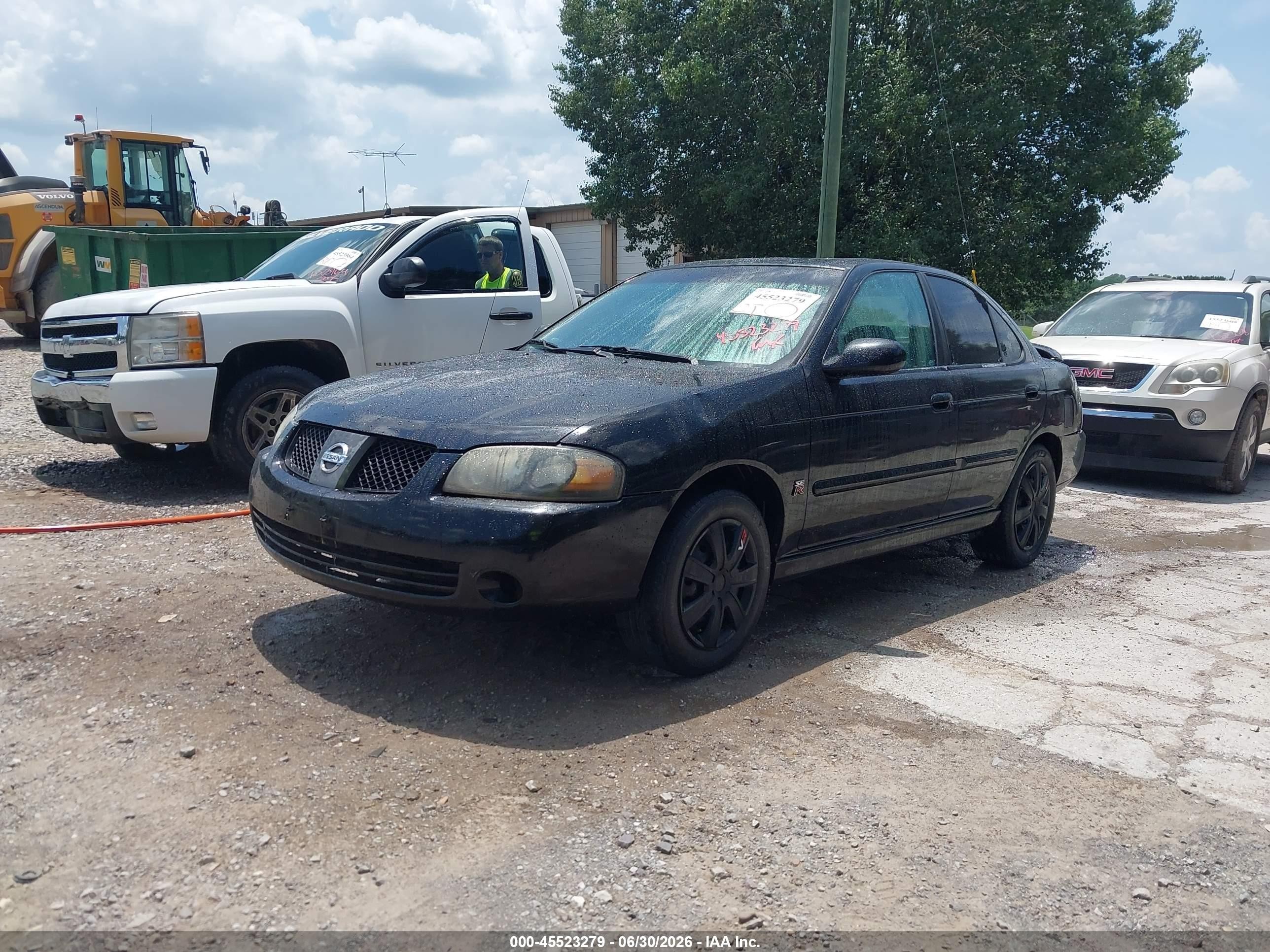 2004 Nissan Sentra Se-r Черный vin: 3N1AB51D94L728599