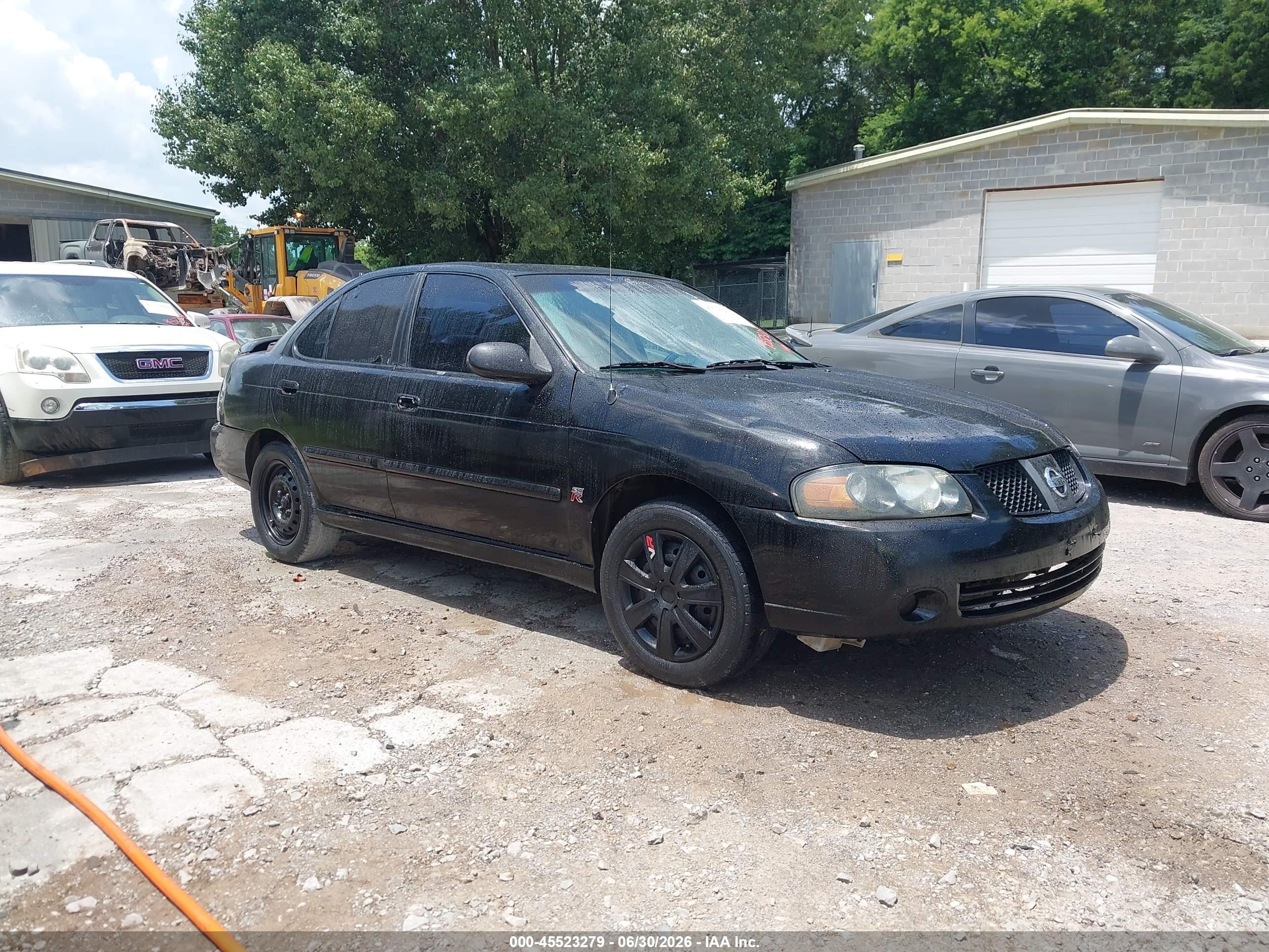 2004 Nissan Sentra Se-r Черный vin: 3N1AB51D94L728599