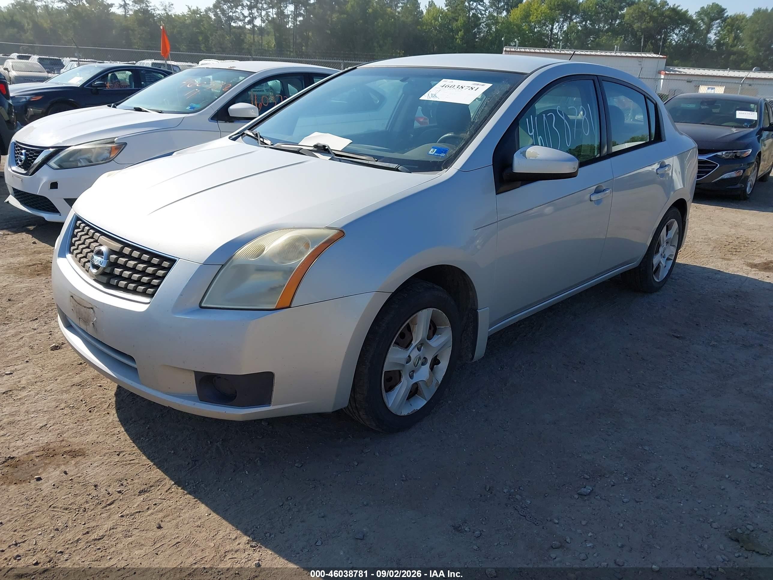 2007 Nissan Sentra 2.0s Silver vin: 3N1AB61E07L633545