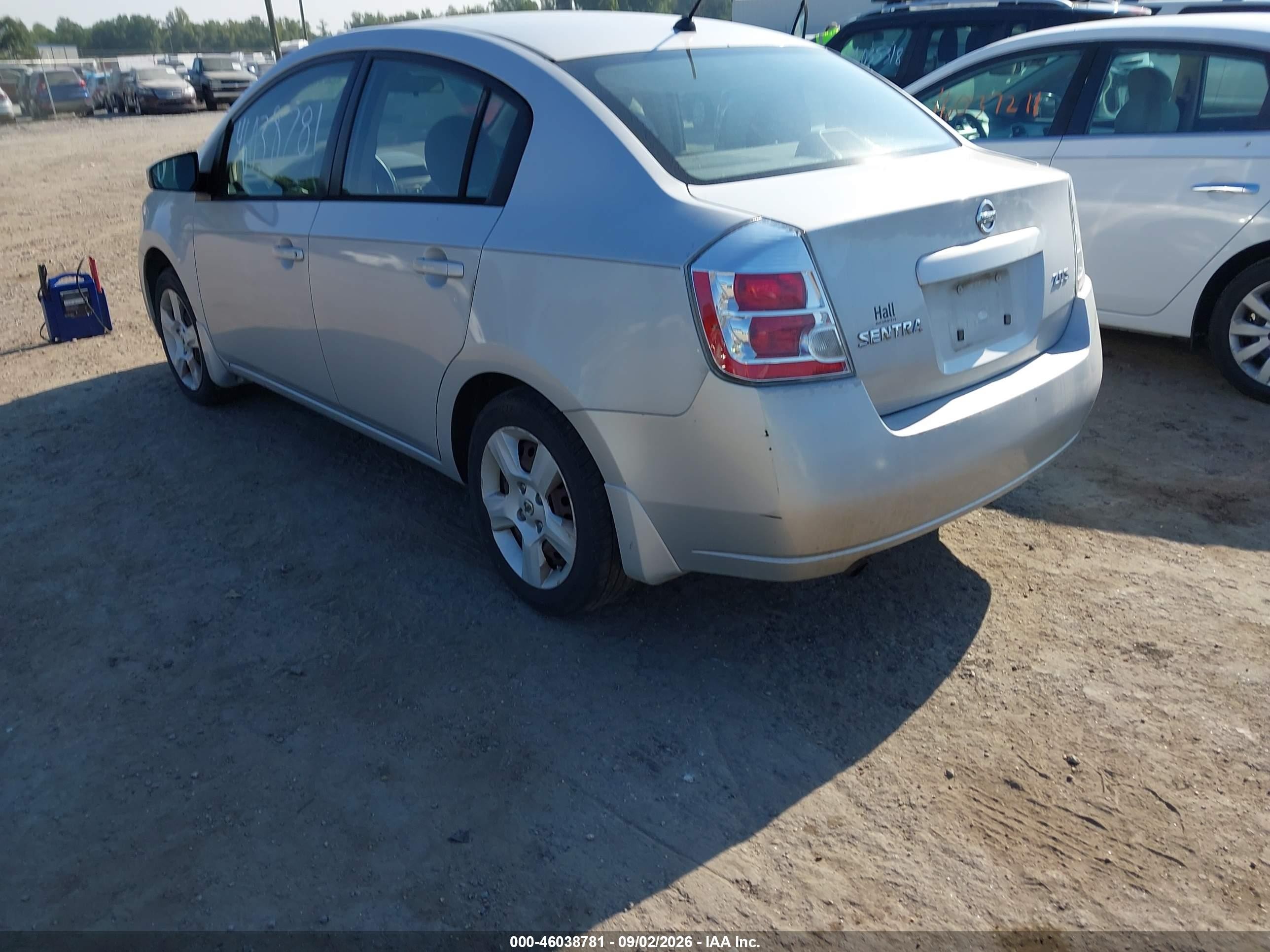 2007 Nissan Sentra 2.0s Silver vin: 3N1AB61E07L633545