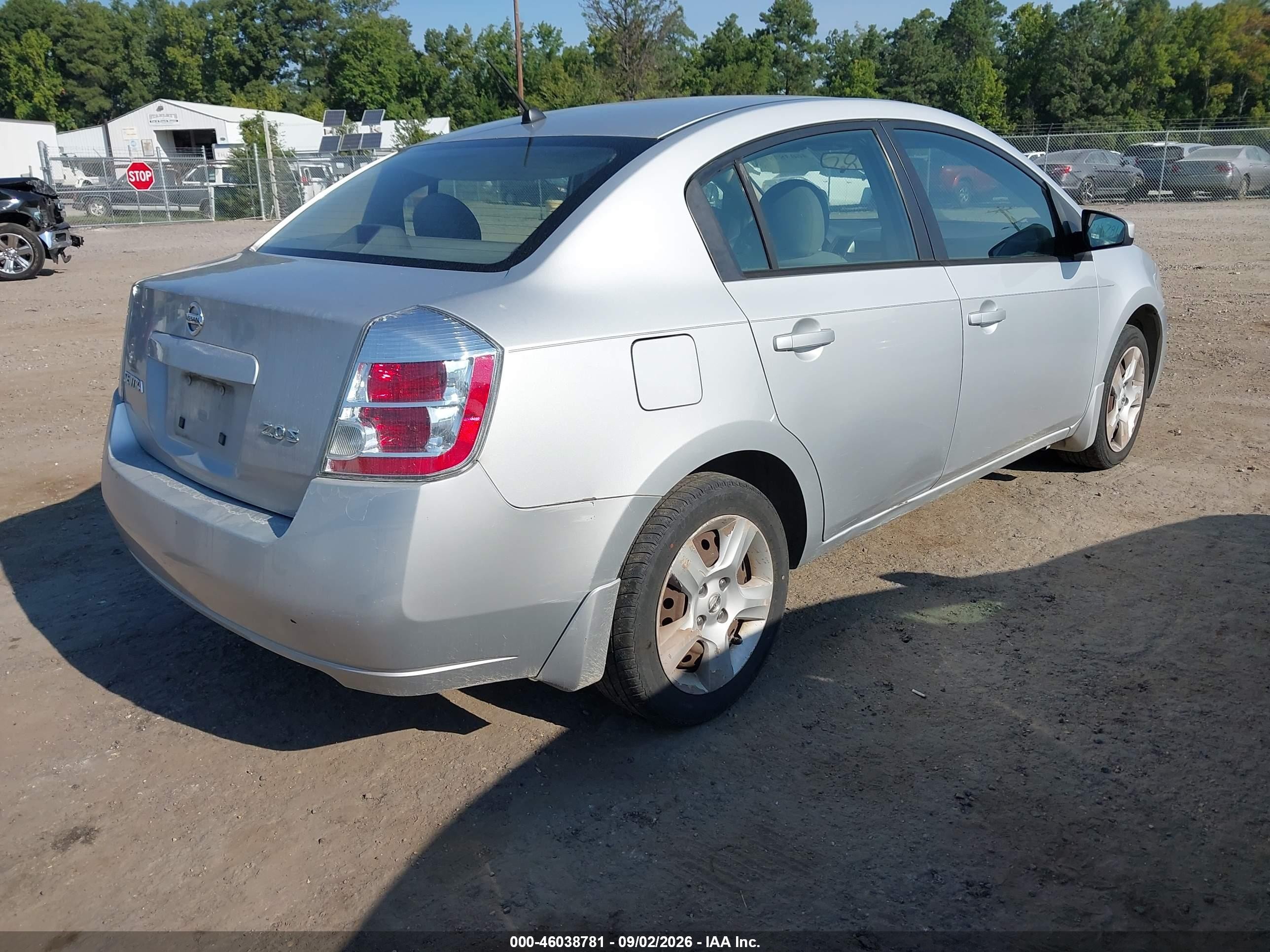 2007 Nissan Sentra 2.0s Silver vin: 3N1AB61E07L633545