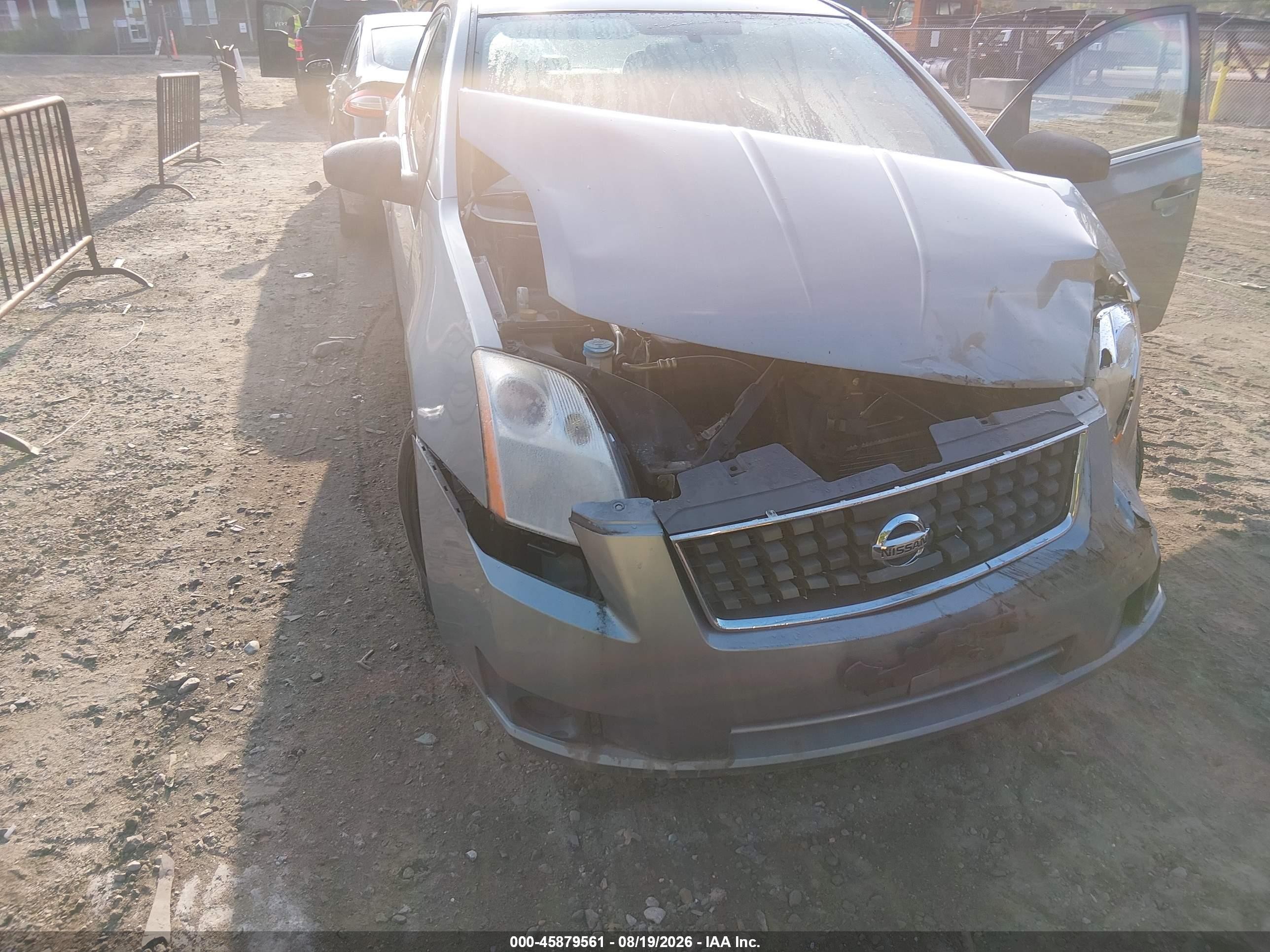 2007 Nissan Sentra 2.0s Silver vin: 3N1AB61E07L637112