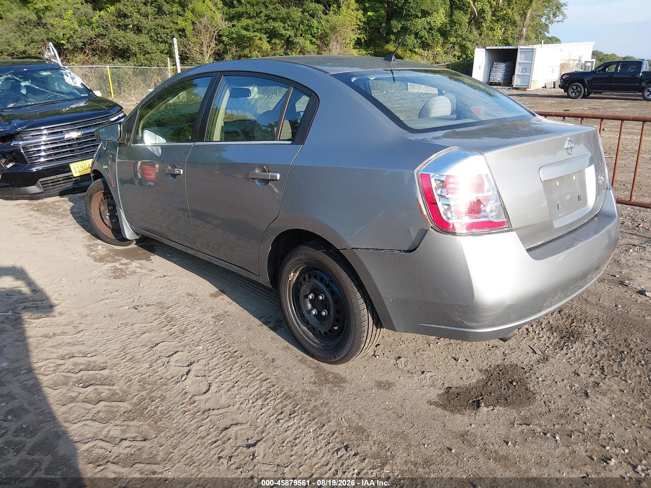 2007 Nissan Sentra 2.0s Silver vin: 3N1AB61E07L637112