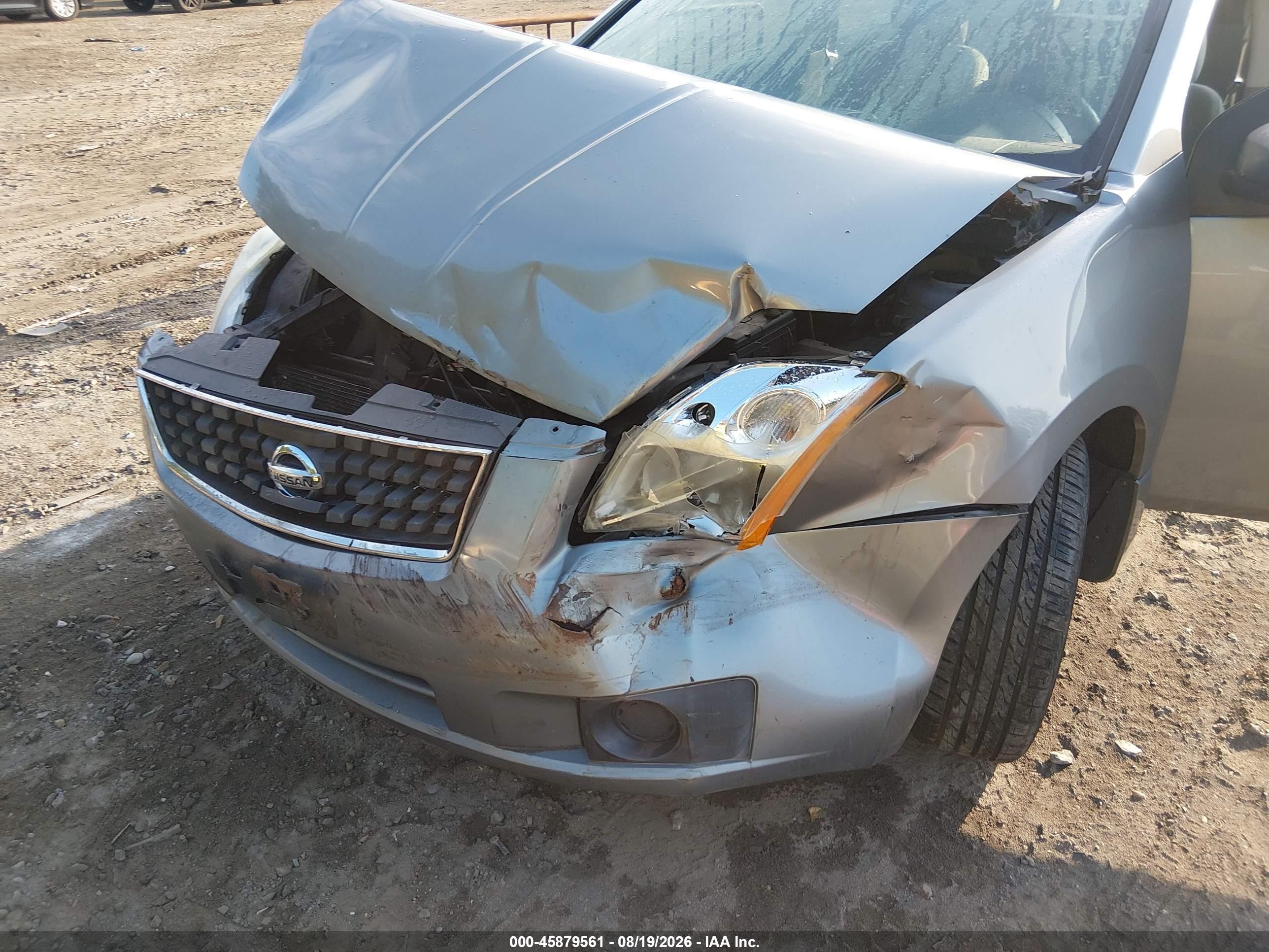 2007 Nissan Sentra 2.0s Silver vin: 3N1AB61E07L637112