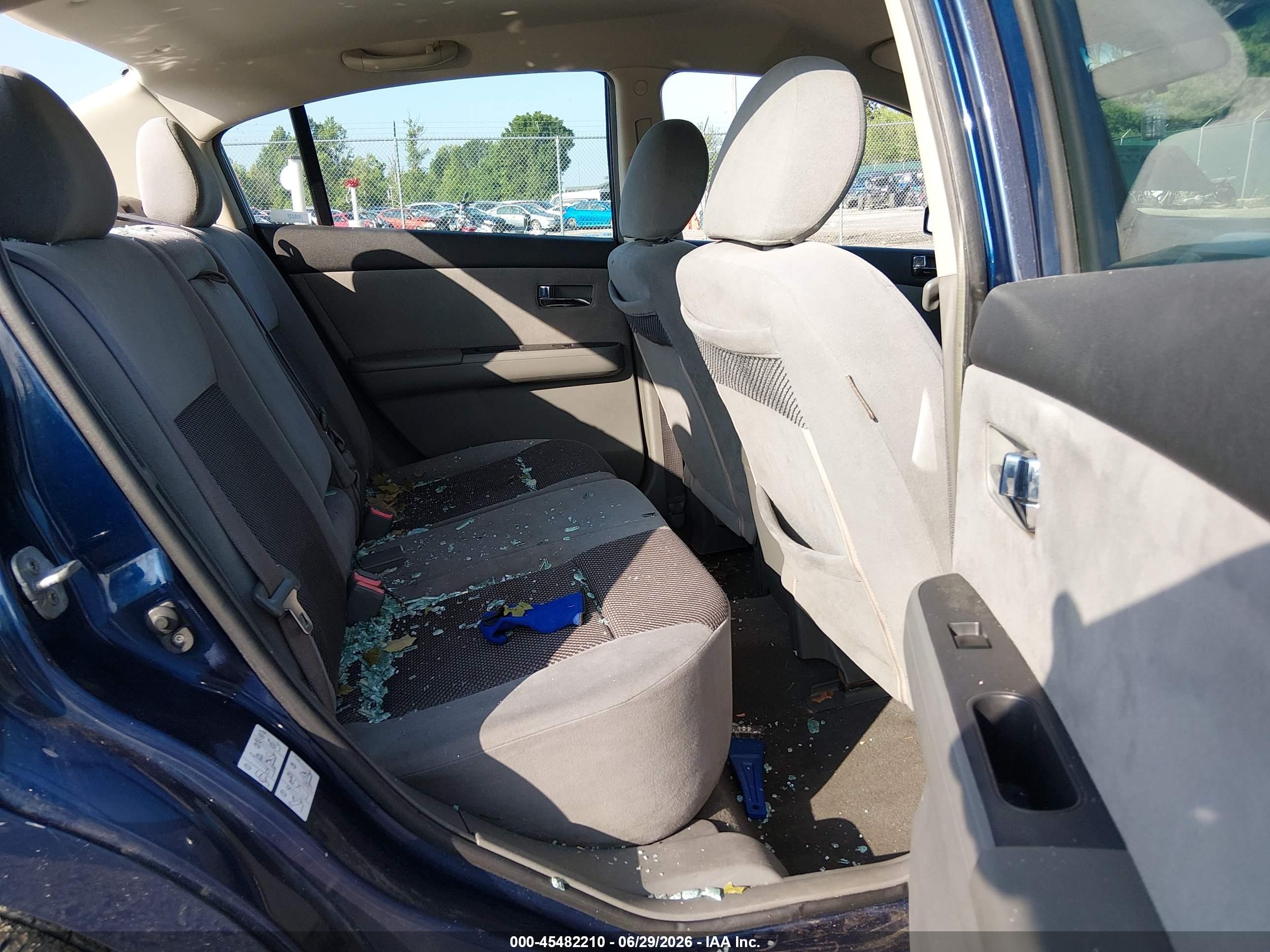 2007 Nissan Sentra 2.0s Blue vin: 3N1AB61E07L653620