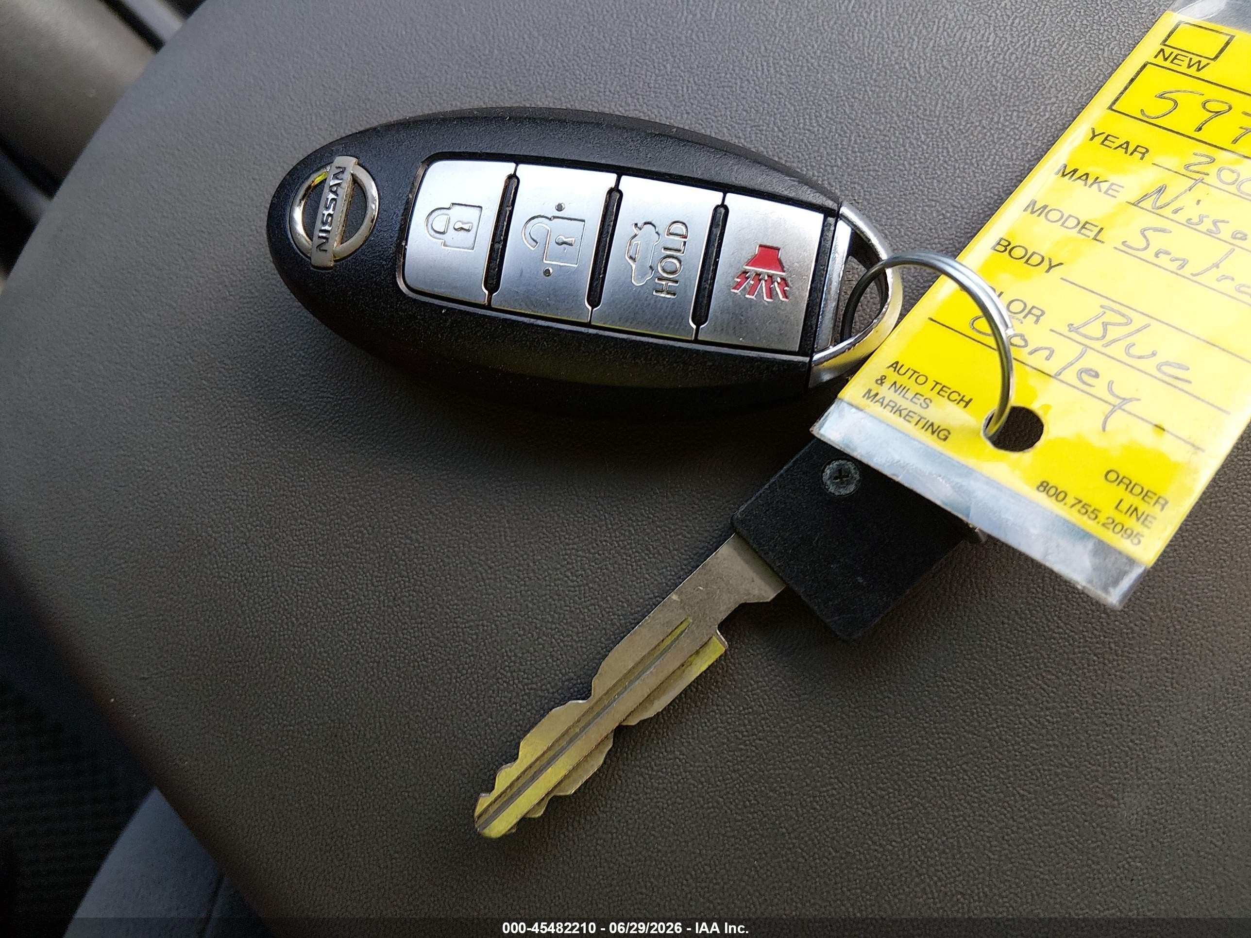 2007 Nissan Sentra 2.0s Blue vin: 3N1AB61E07L653620