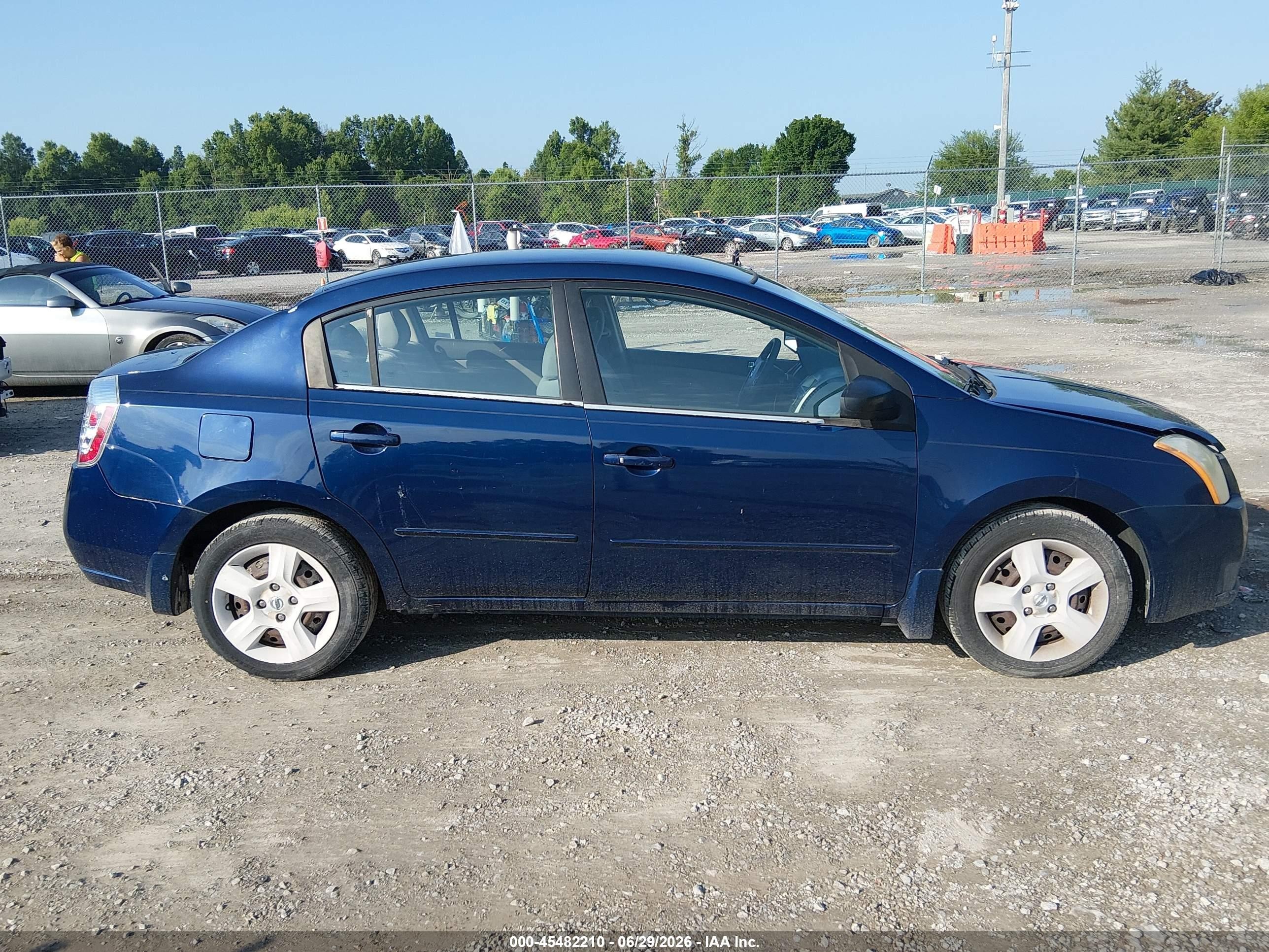 2007 Nissan Sentra 2.0s Blue vin: 3N1AB61E07L653620