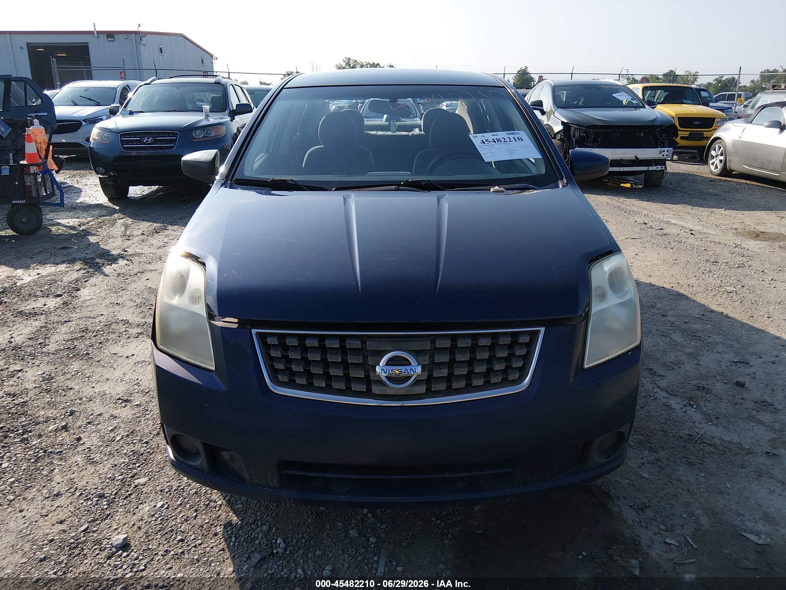 2007 Nissan Sentra 2.0s Blue vin: 3N1AB61E07L653620