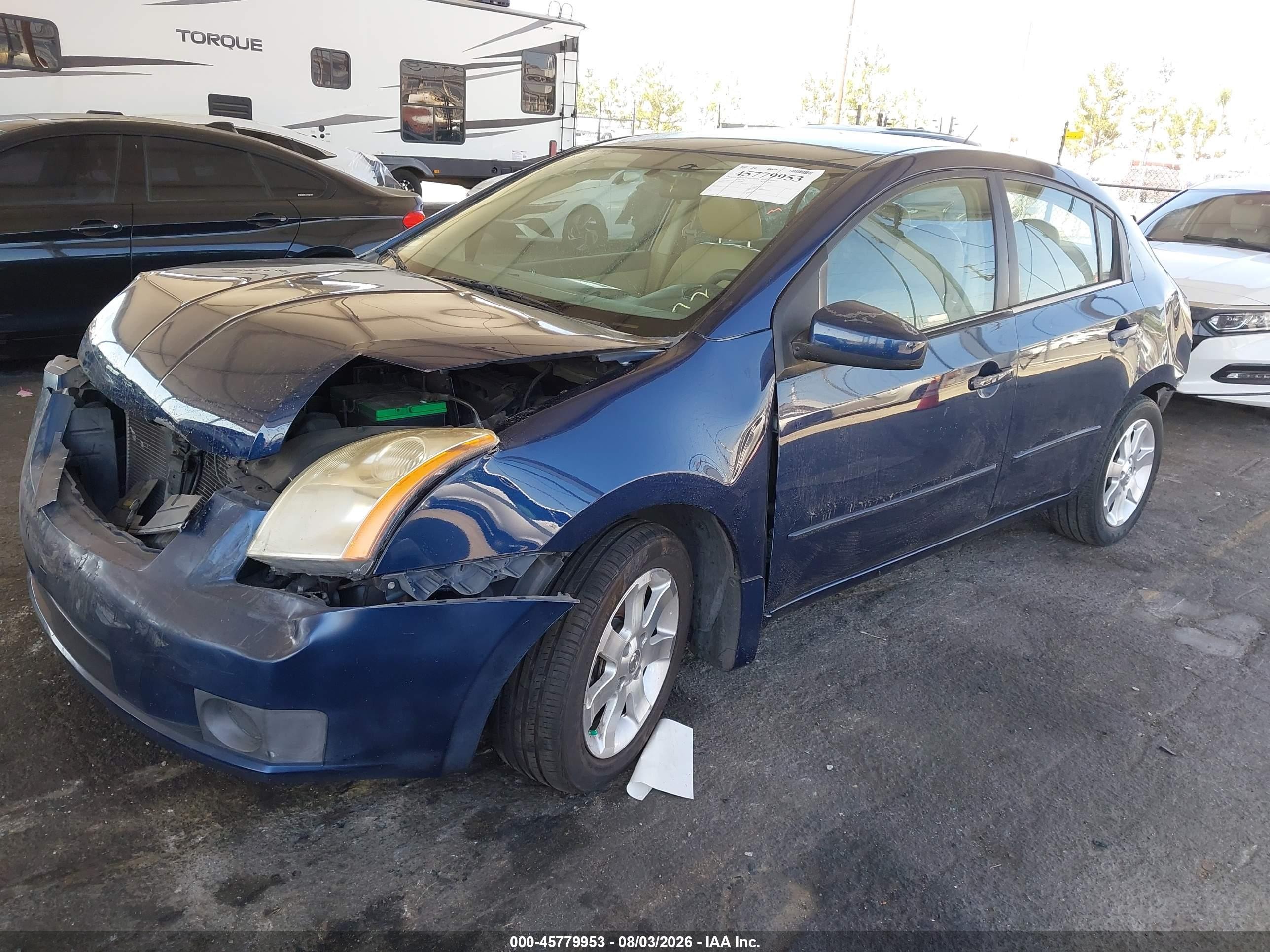 2007 Nissan Sentra 2.0sl Blue vin: 3N1AB61E07L661989