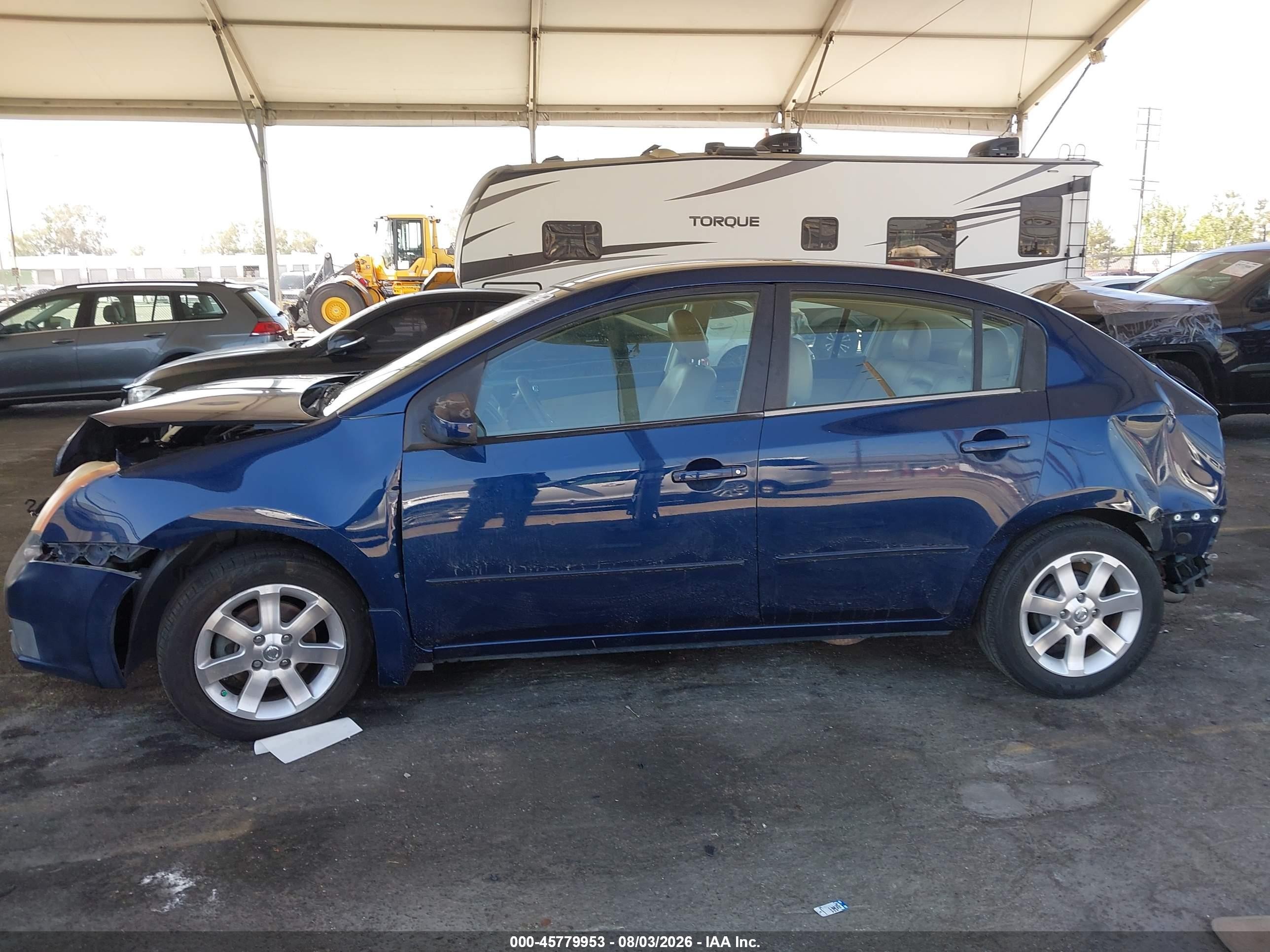 2007 Nissan Sentra 2.0sl Blue vin: 3N1AB61E07L661989
