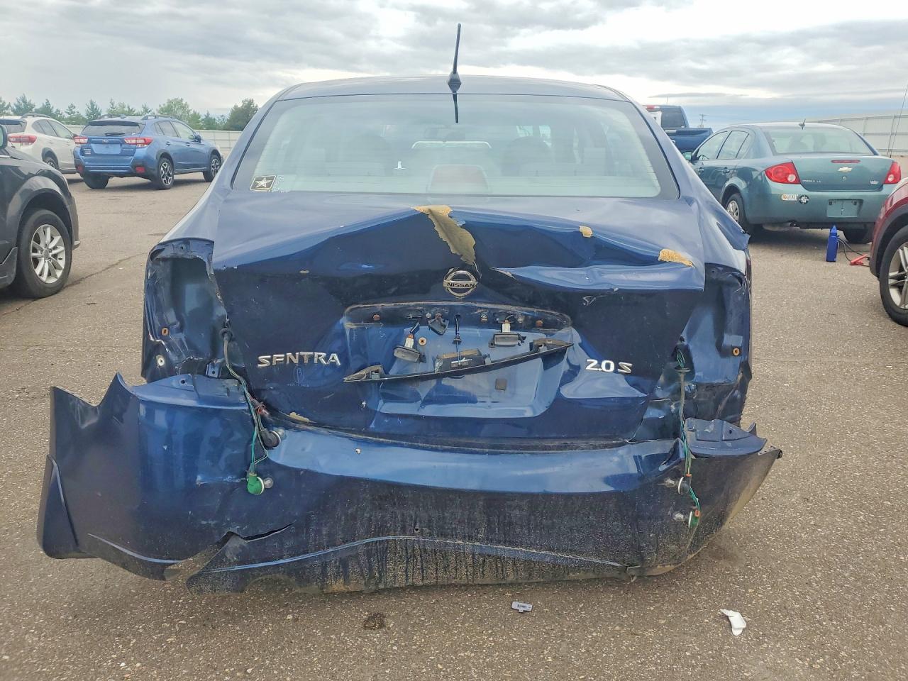 2007 Nissan Sentra Blue vin: 3N1AB61E07L669395