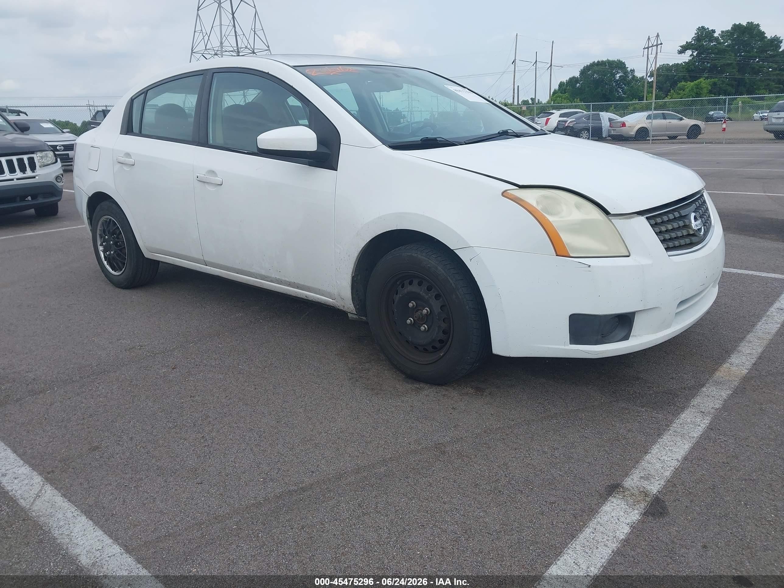 2007 Nissan Sentra 2.0 White vin: 3N1AB61E07L702346