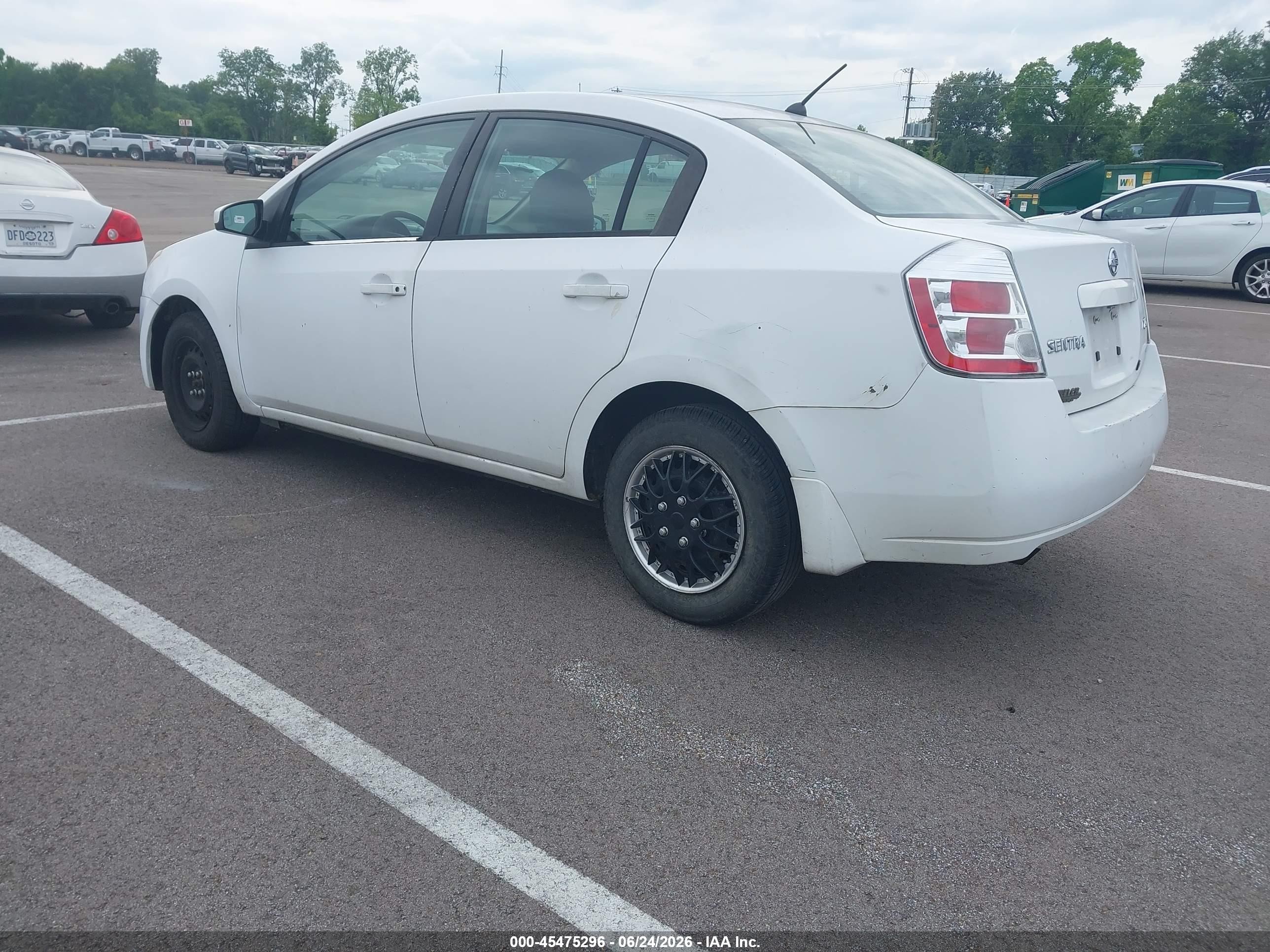 2007 Nissan Sentra 2.0 White vin: 3N1AB61E07L702346
