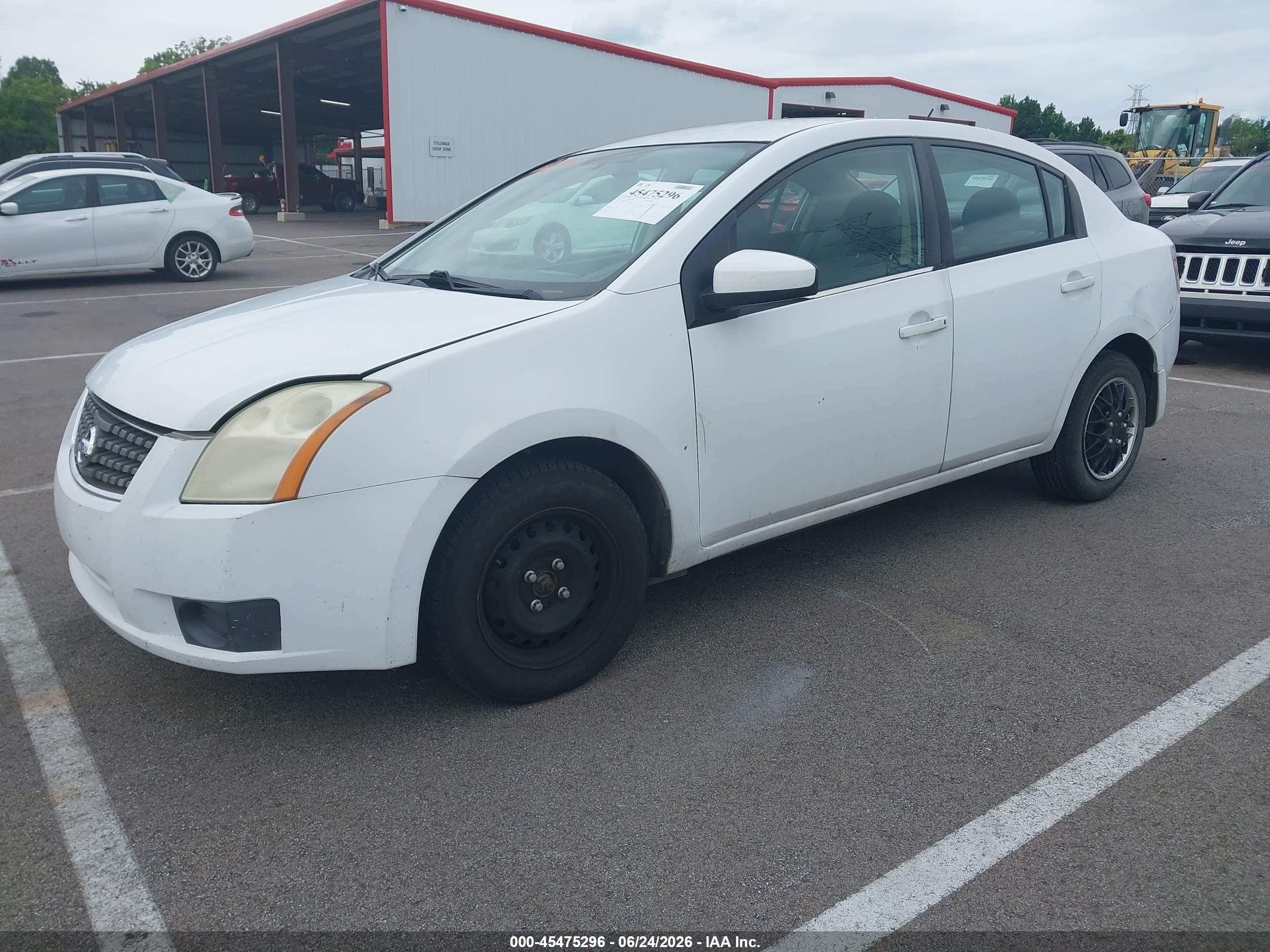 2007 Nissan Sentra 2.0 White vin: 3N1AB61E07L702346