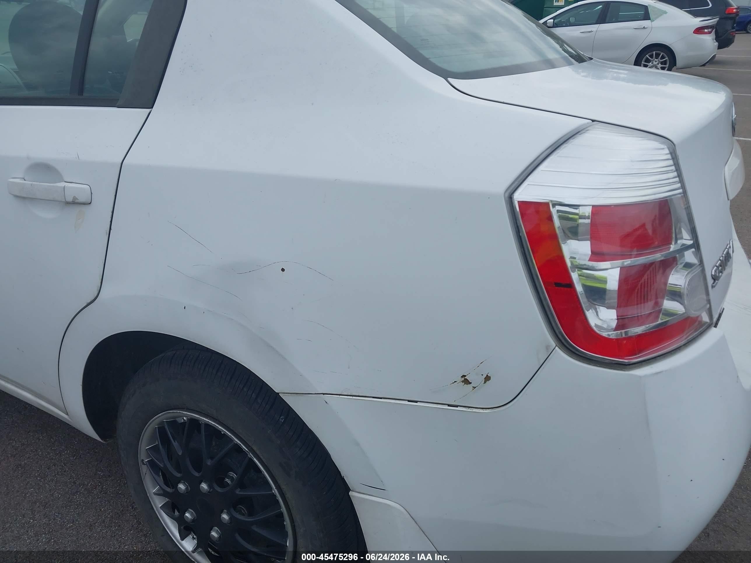 2007 Nissan Sentra 2.0 White vin: 3N1AB61E07L702346