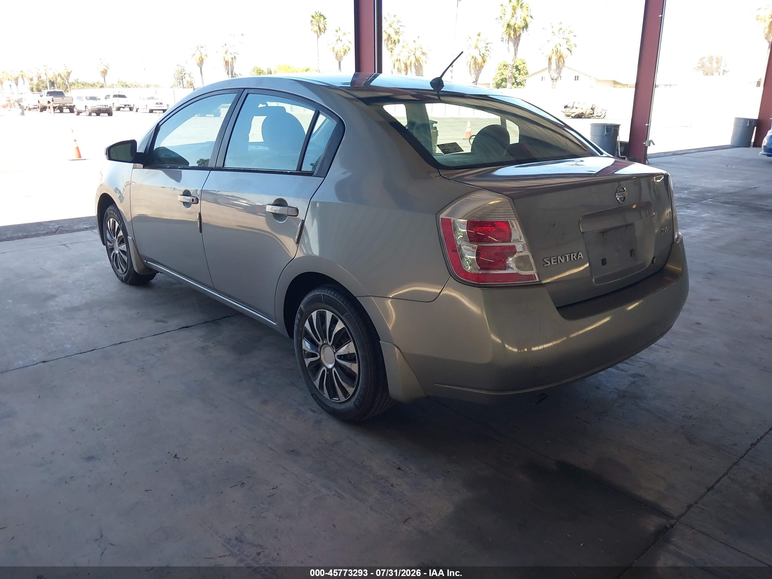 2007 Nissan Sentra 2.0 Серый vin: 3N1AB61E07L708065