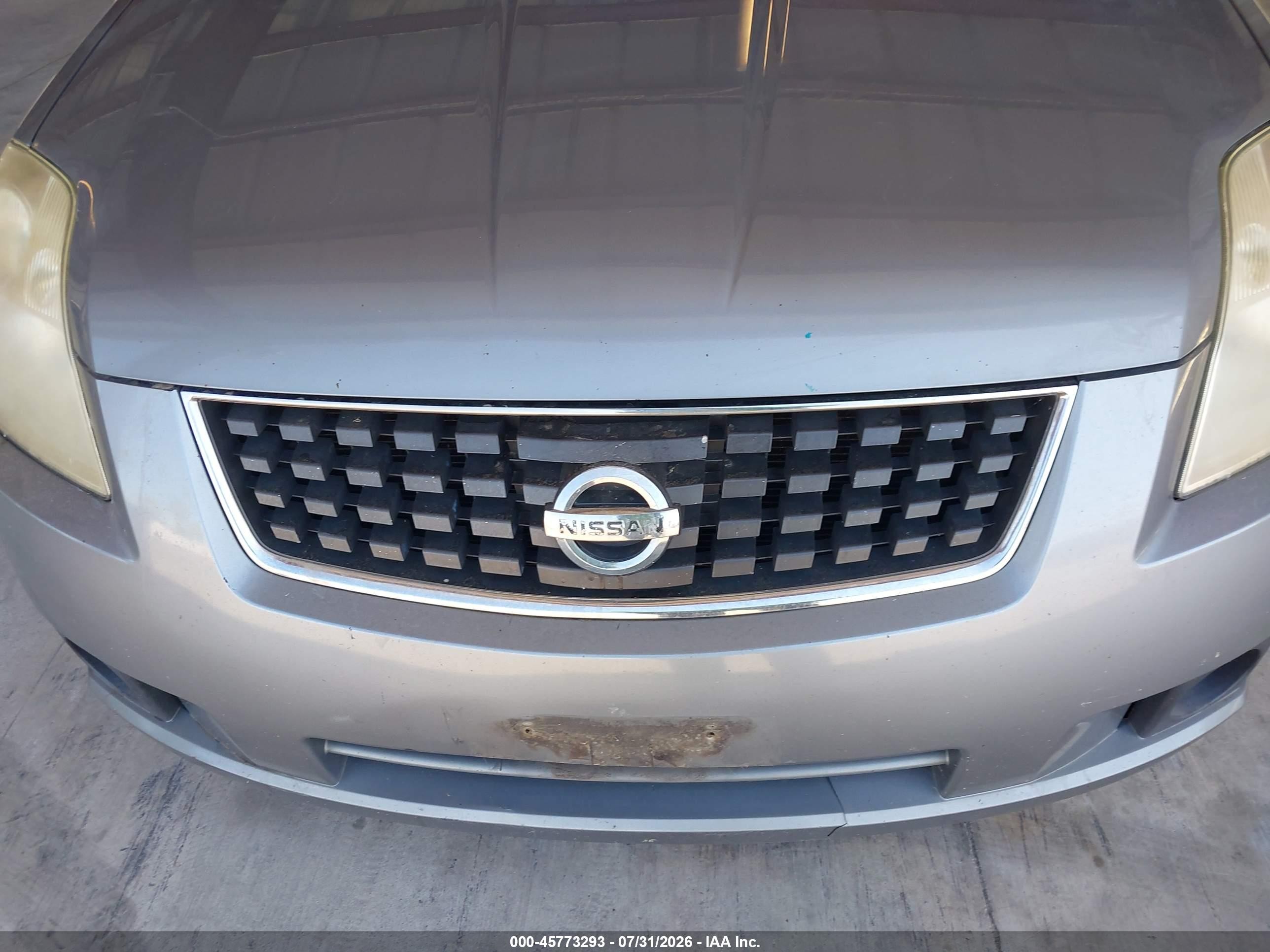 2007 Nissan Sentra 2.0 Серый vin: 3N1AB61E07L708065