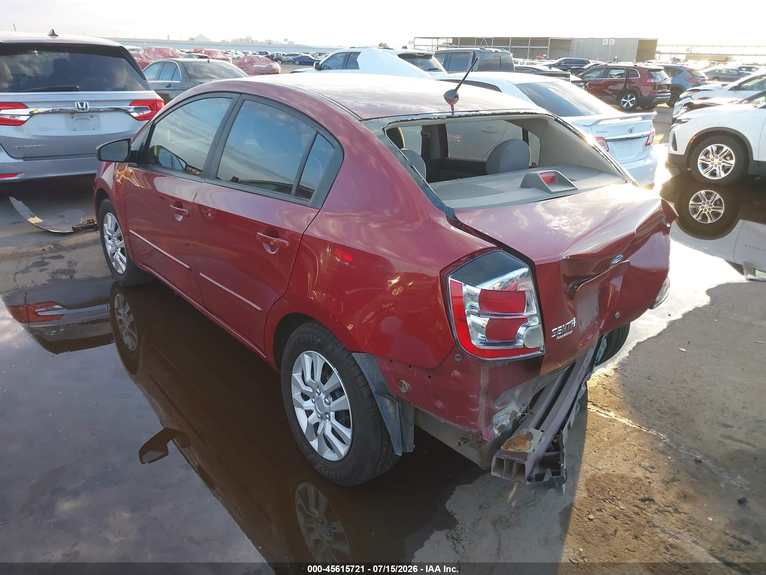 2008 Nissan Sentra 2.0 S Maroon vin: 3N1AB61E08L626919