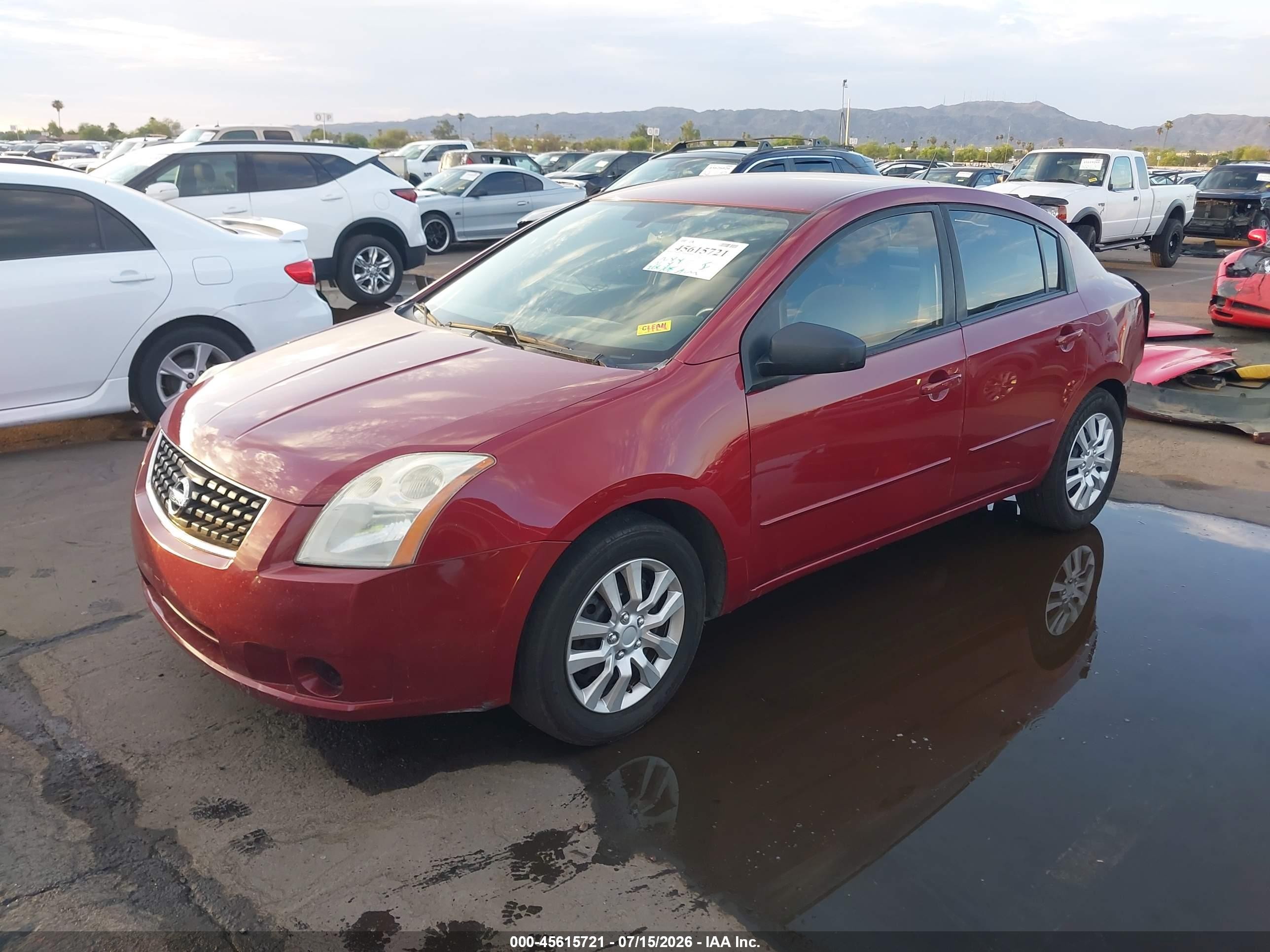 2008 Nissan Sentra 2.0 S Maroon vin: 3N1AB61E08L626919