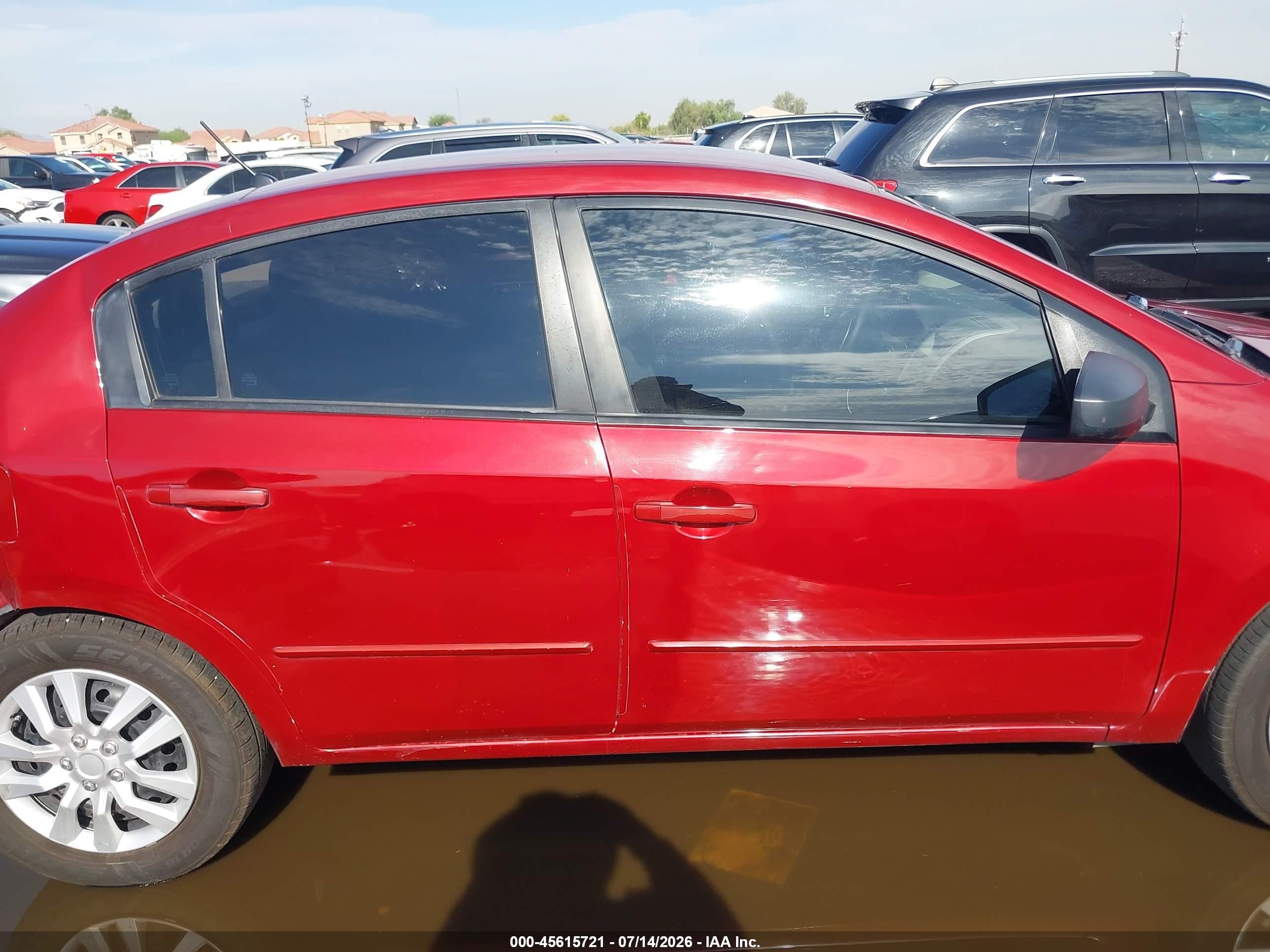 2008 Nissan Sentra 2.0 S Maroon vin: 3N1AB61E08L626919