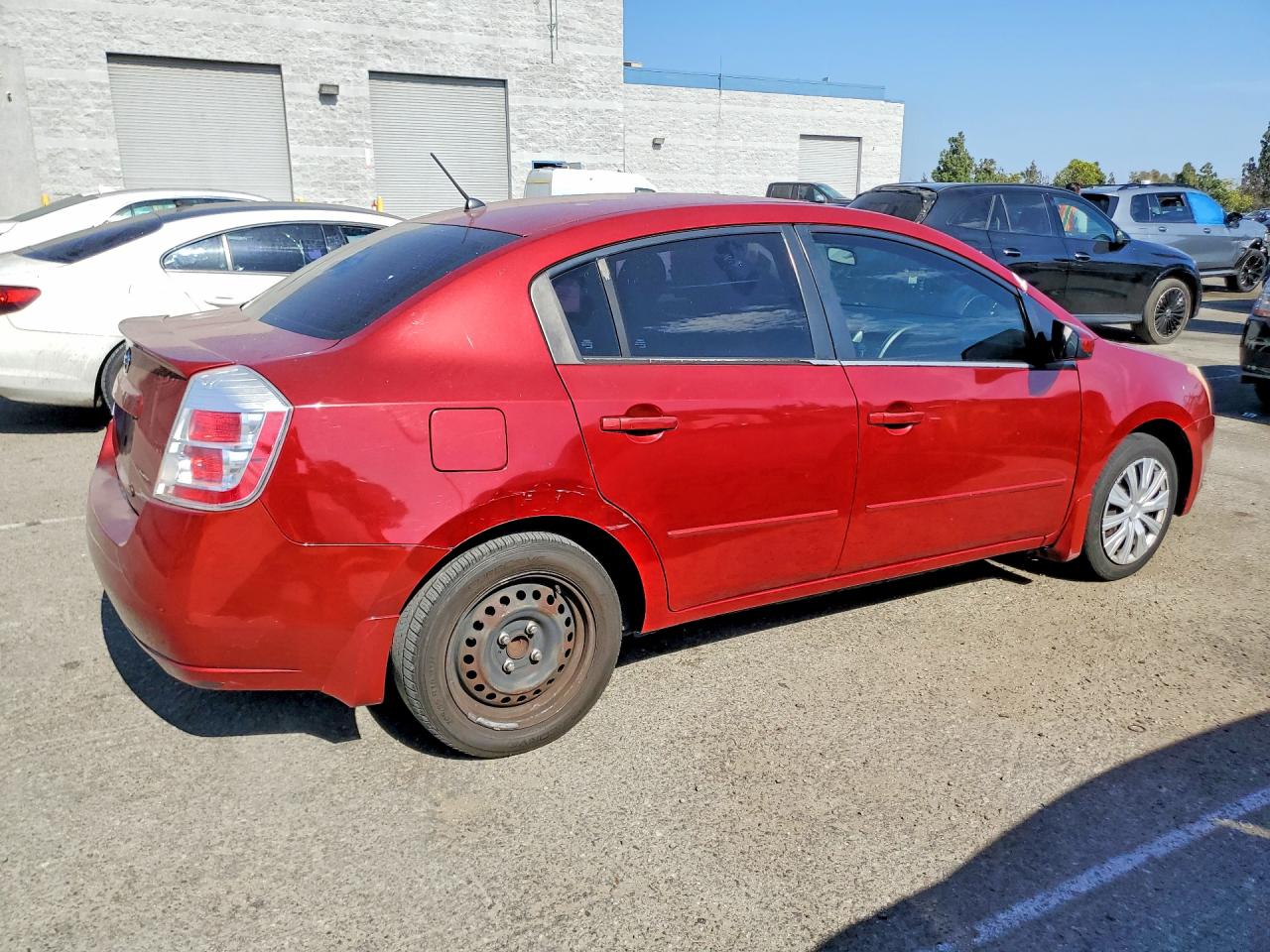 2008 Nissan Sentra 2.0 Бордовый vin: 3N1AB61E08L627777