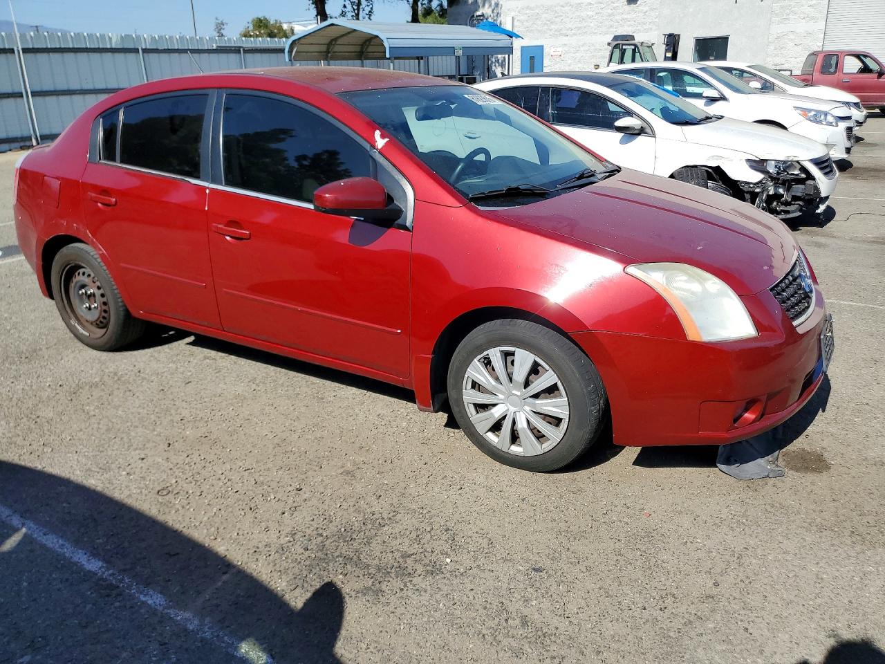 2008 Nissan Sentra 2.0 Бордовый vin: 3N1AB61E08L627777