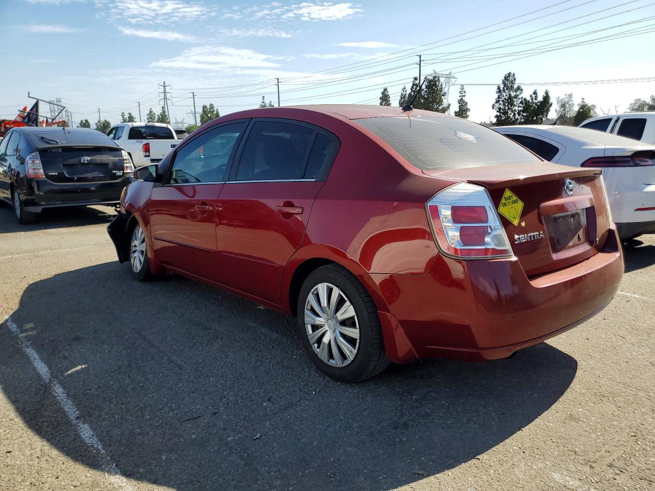 2008 Nissan Sentra 2.0 Бордовый vin: 3N1AB61E08L627777