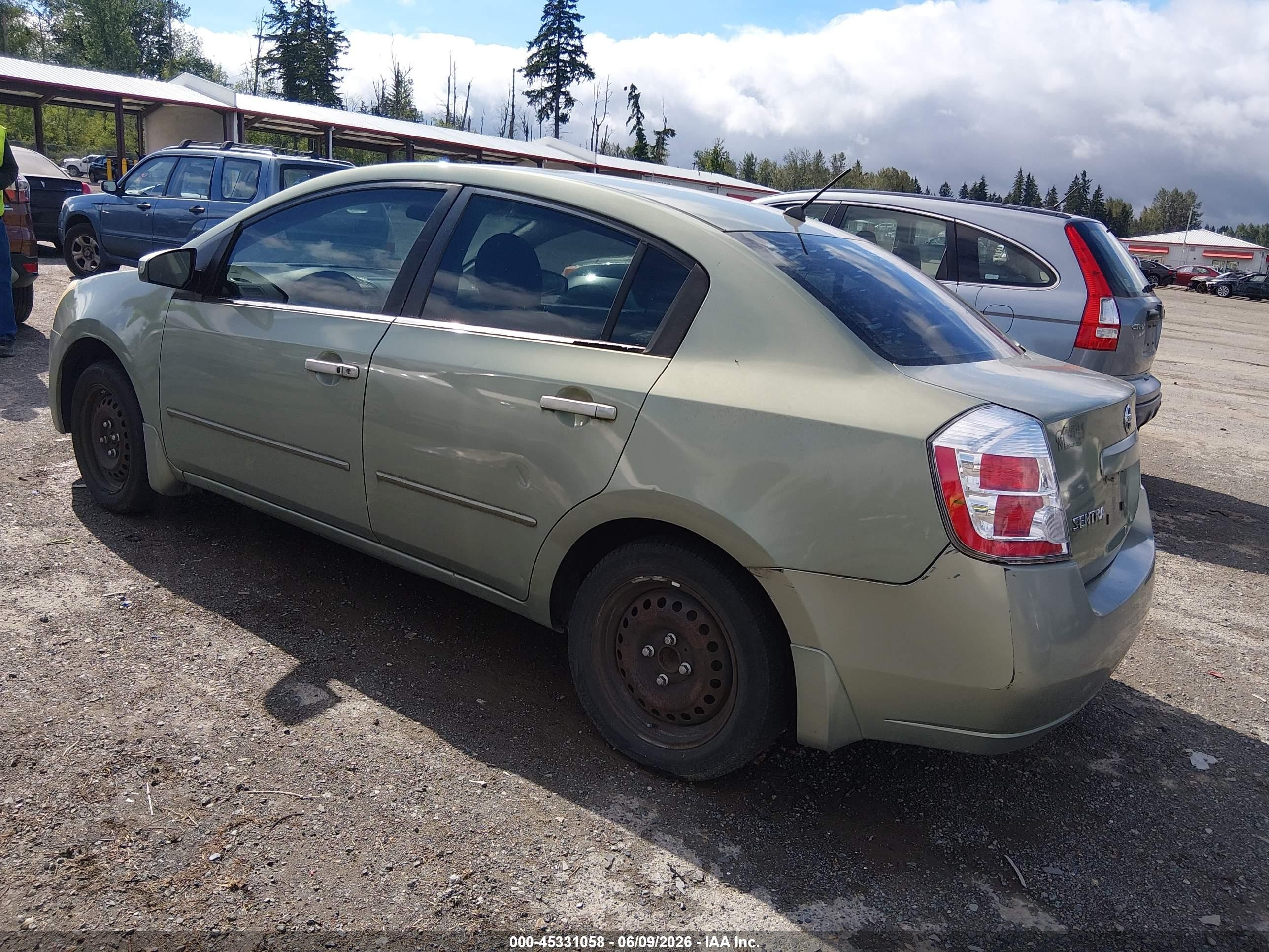 2008 Nissan Sentra 2.0s Green vin: 3N1AB61E08L657233