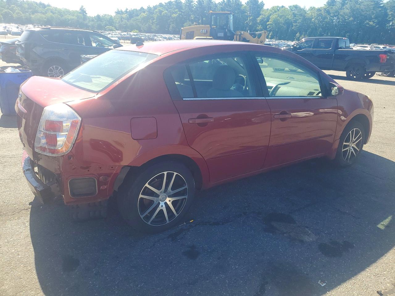 2008 Nissan Sentra Red vin: 3N1AB61E08L658933