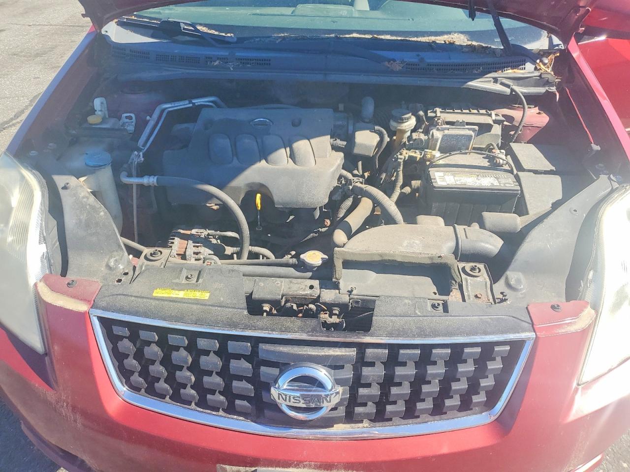 2008 Nissan Sentra Red vin: 3N1AB61E08L658933