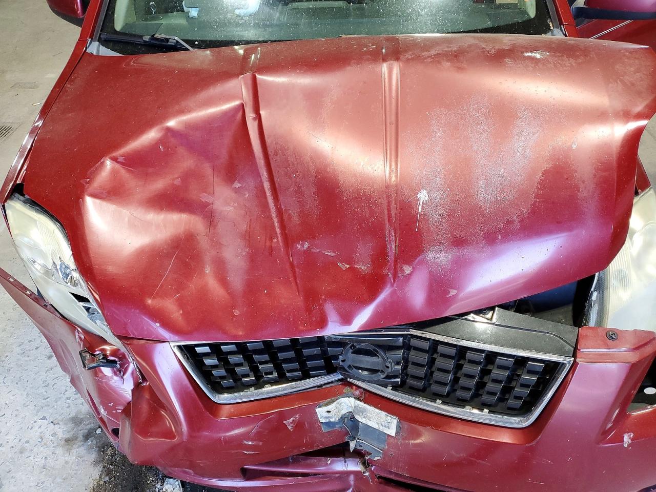 2008 Nissan Sentra S Manual Burgundy vin: 3N1AB61E08L662366