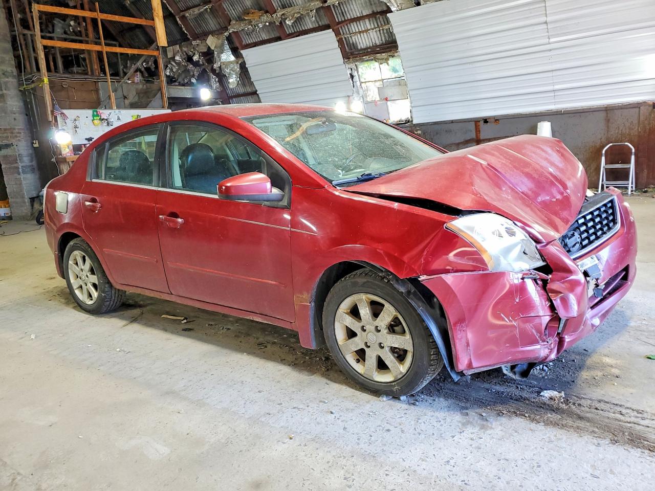 2008 Nissan Sentra S Manual Burgundy vin: 3N1AB61E08L662366