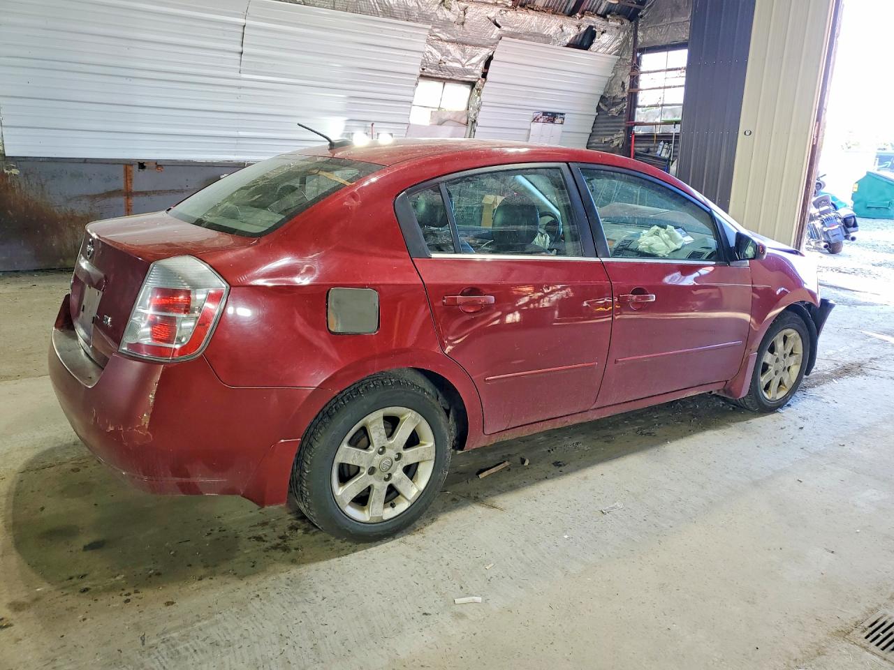 2008 Nissan Sentra S Manual Burgundy vin: 3N1AB61E08L662366