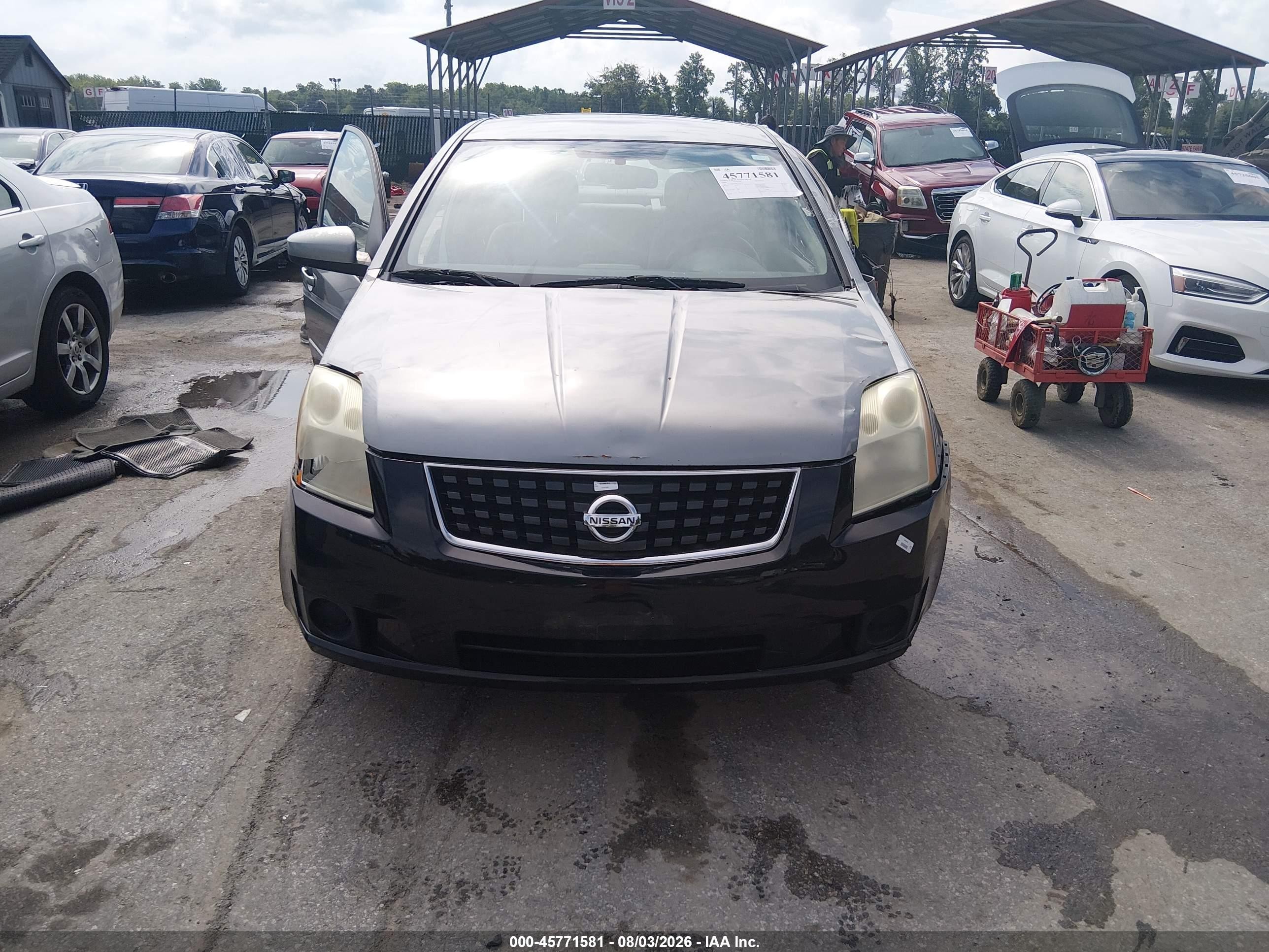 2008 Nissan Sentra 2.0 Серый vin: 3N1AB61E08L736126