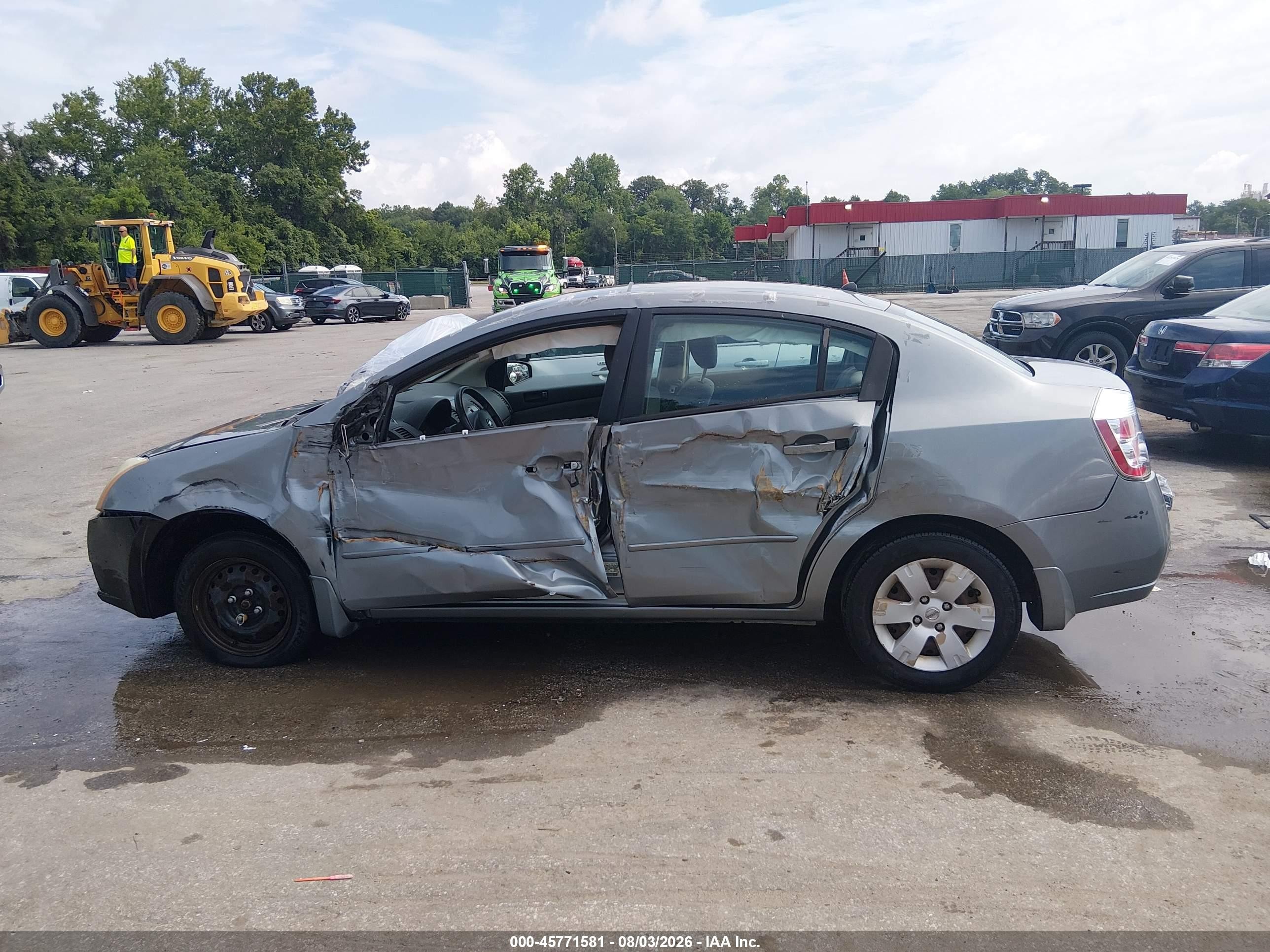 2008 Nissan Sentra 2.0 Серый vin: 3N1AB61E08L736126
