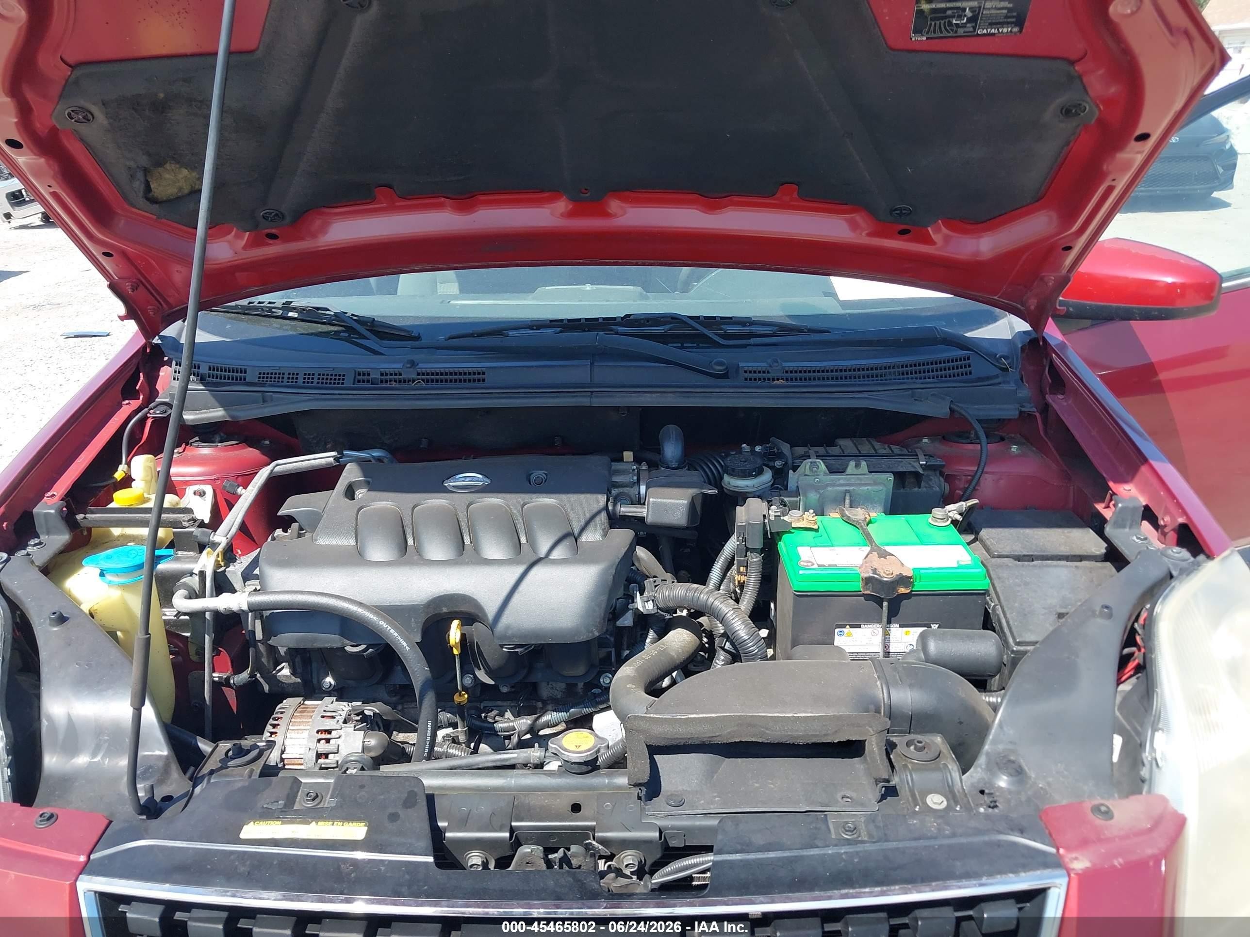 2008 Nissan Sentra 2.0 Red vin: 3N1AB61E08L754741