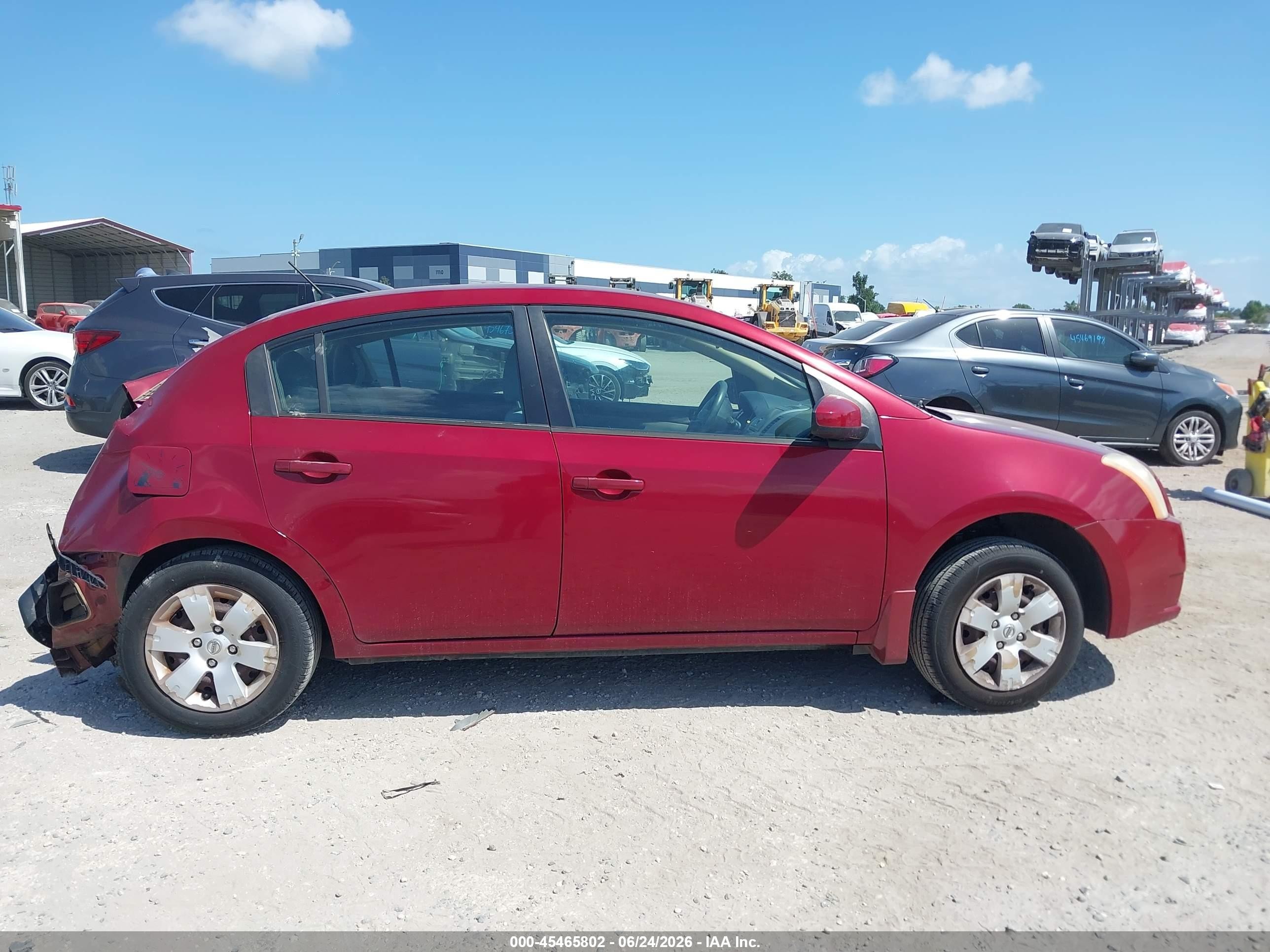 2008 Nissan Sentra 2.0 Red vin: 3N1AB61E08L754741