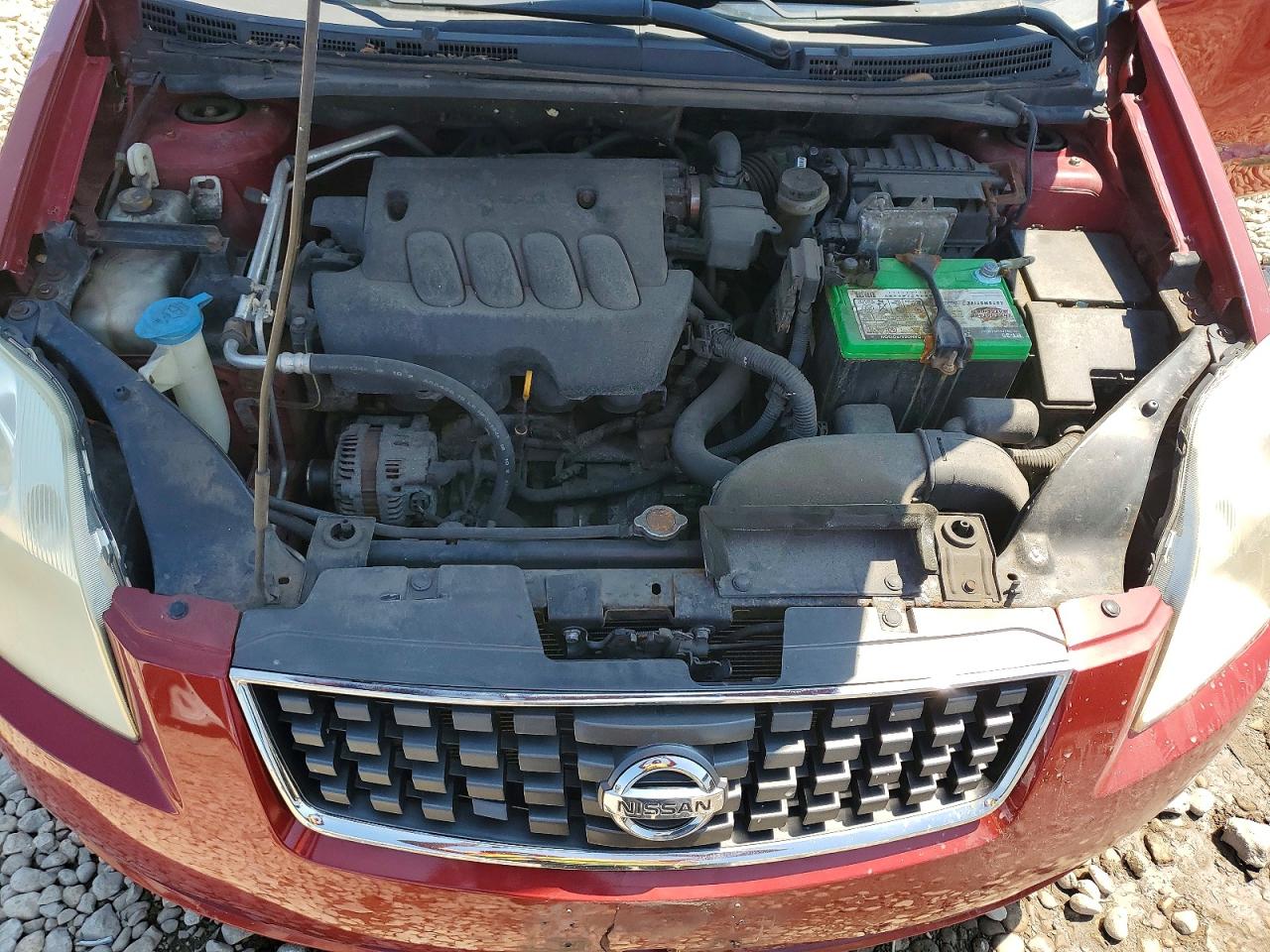 2009 Nissan Sentra Red vin: 3N1AB61E09L669612